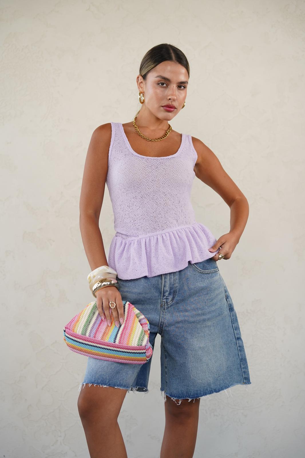 גופיית סאם סגול לילך