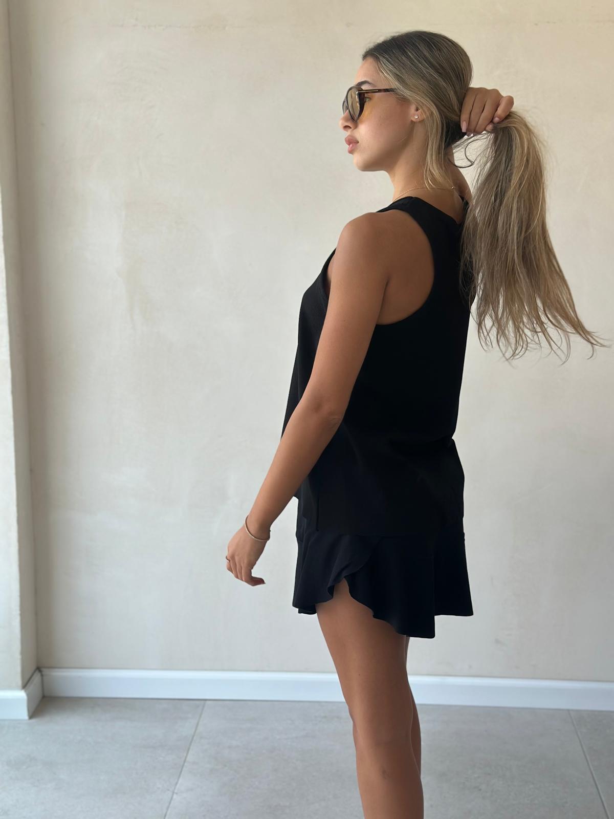 חליפת חצאית מוגלי שחור