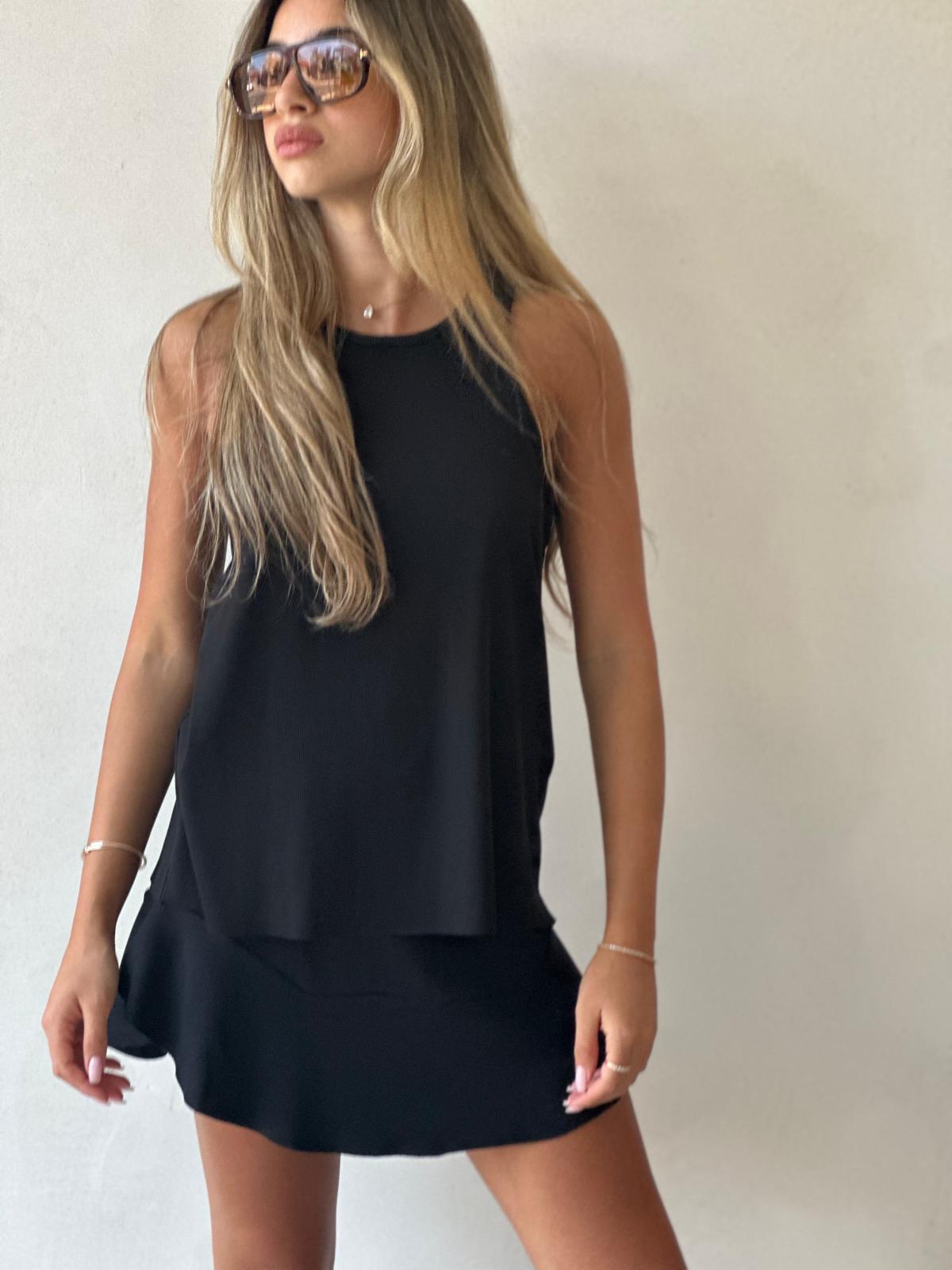 חליפת חצאית מוגלי שחור