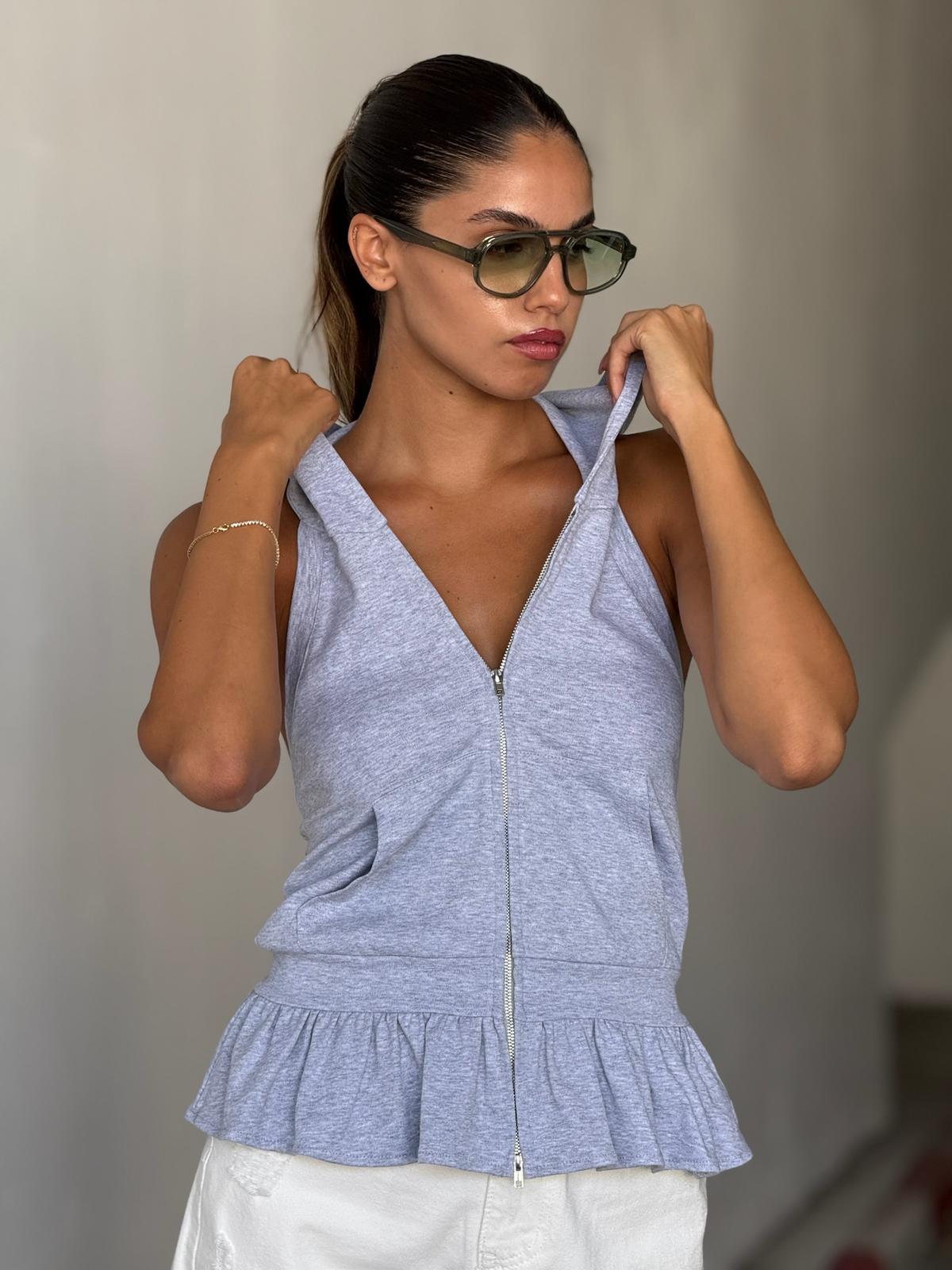 חולצת מירן אפור