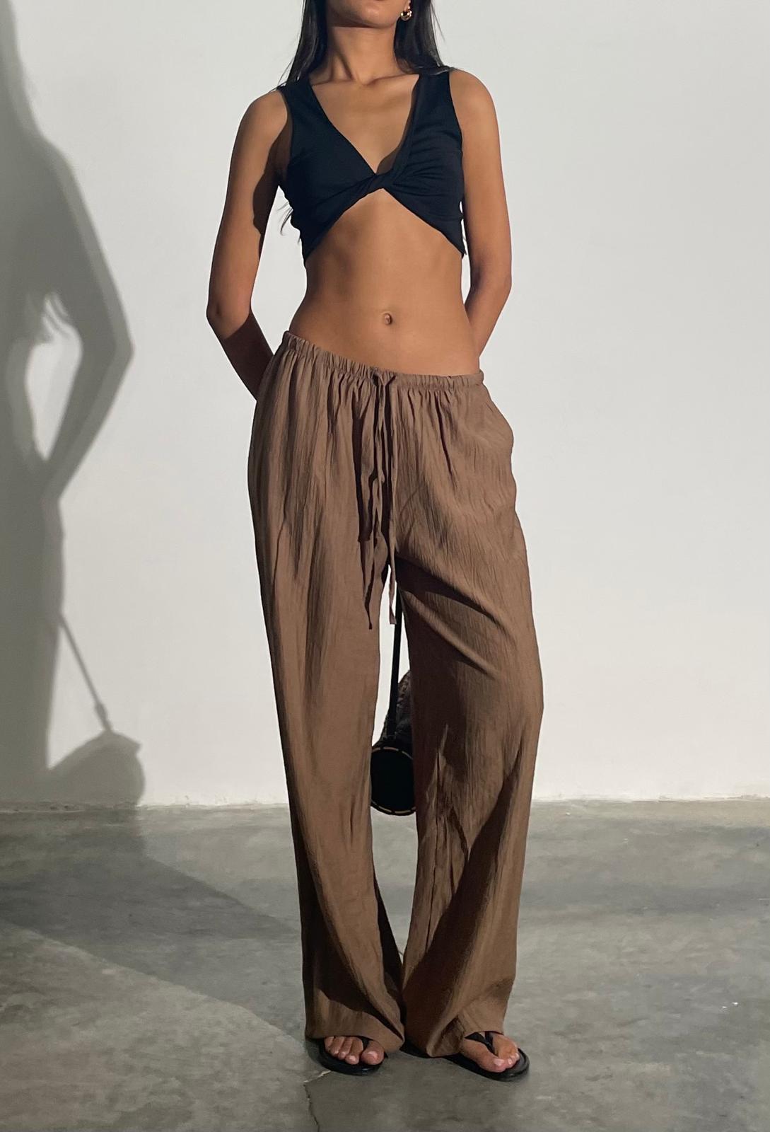 מכנס אלכסה חום