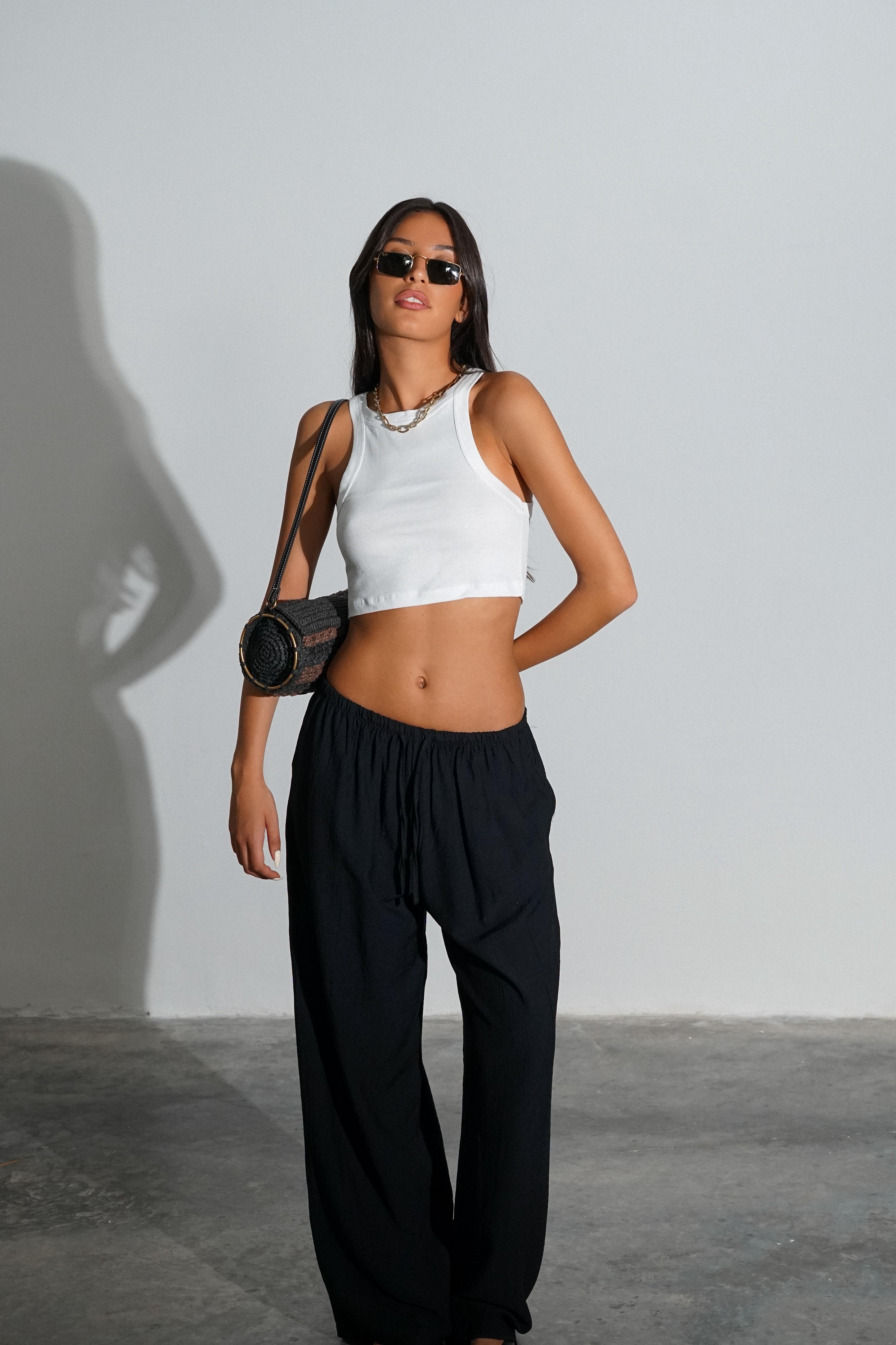 מכנס אלכסה שחור