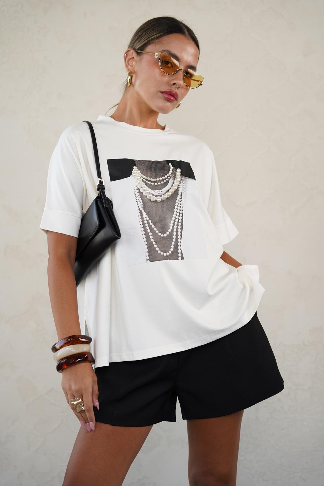 טישרט קייט לבן