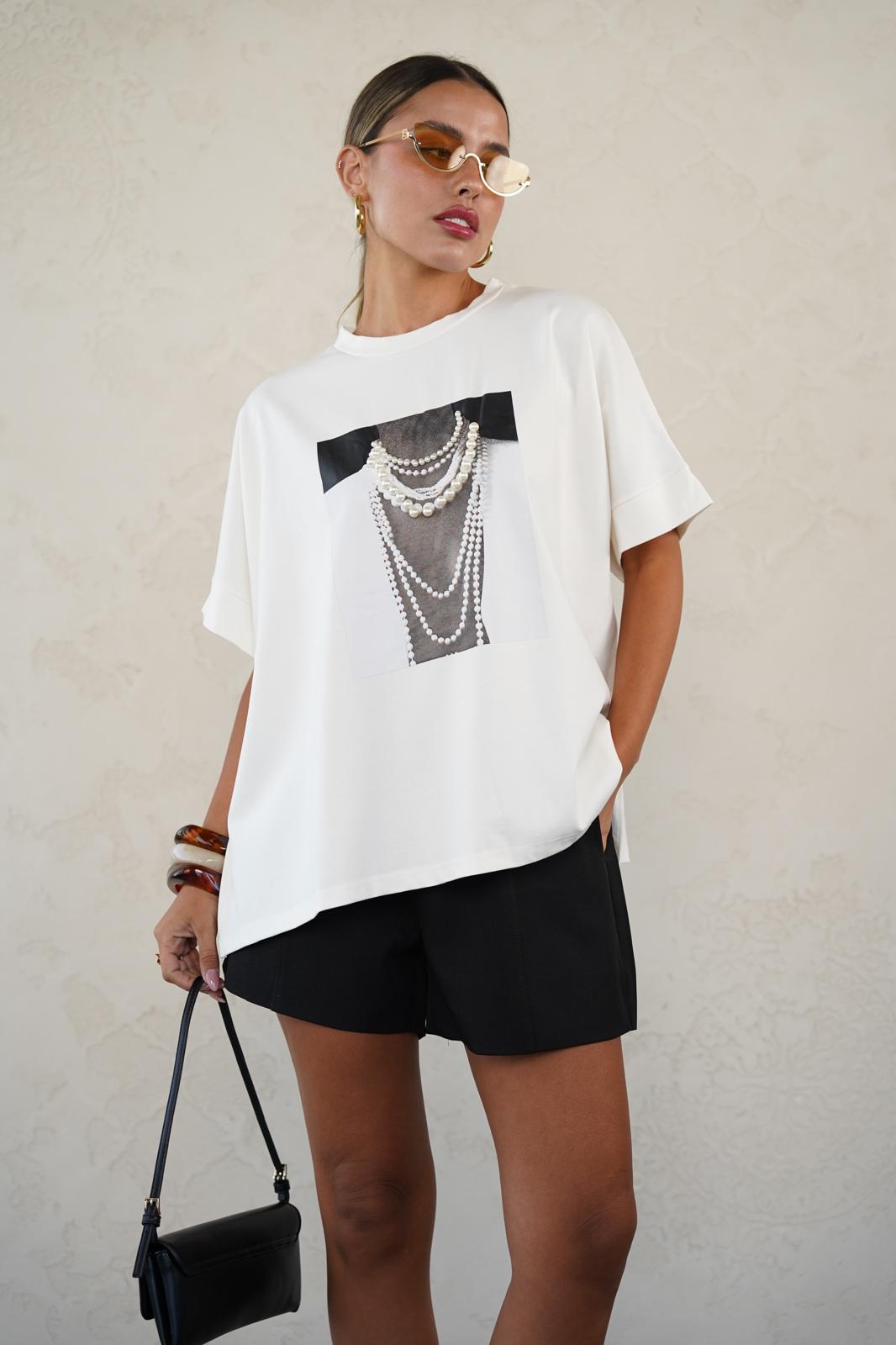 טישרט קייט לבן