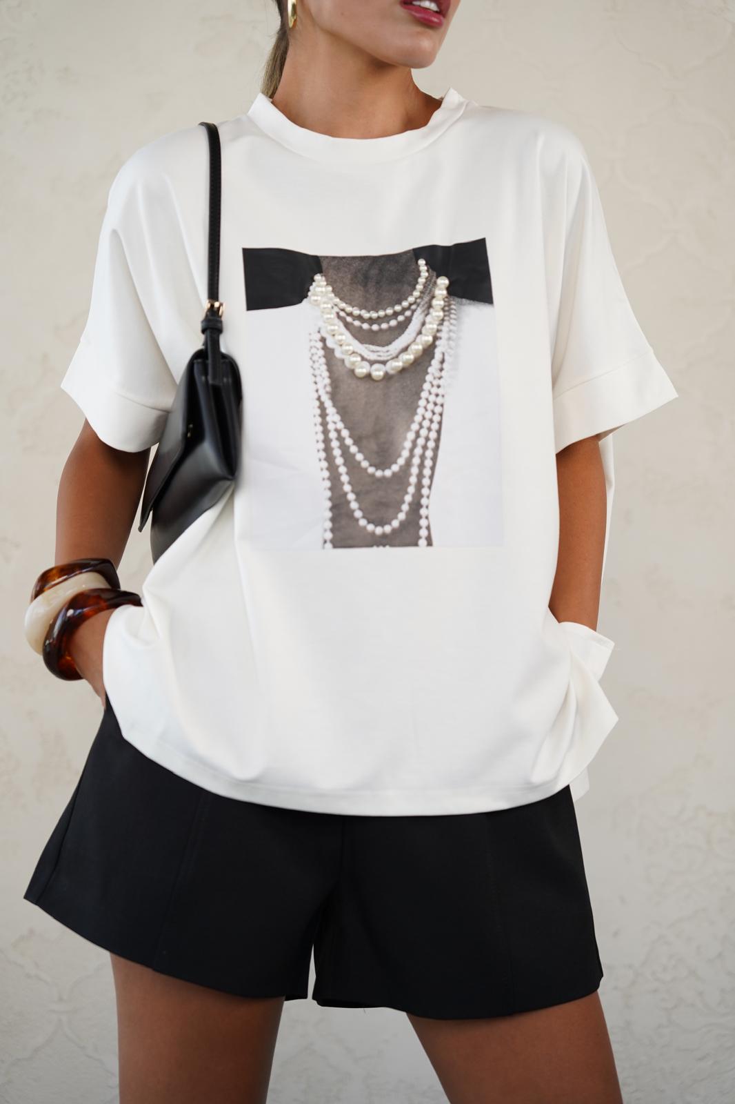 טישרט קייט לבן