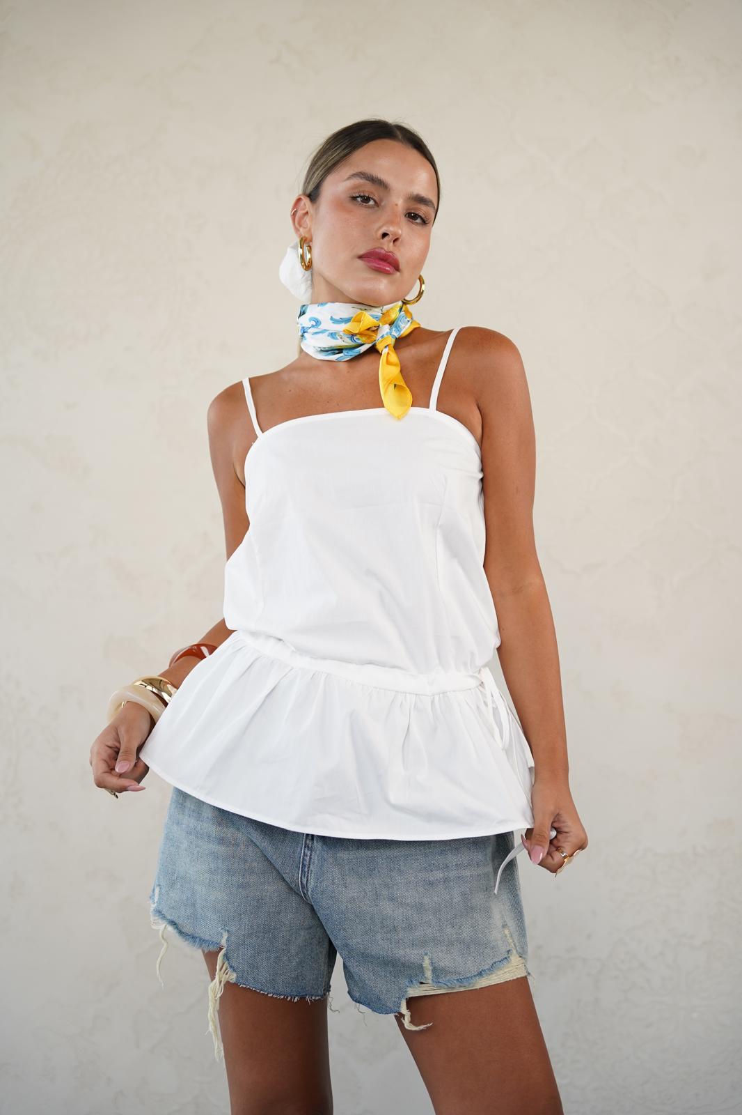 גופיית לני לבן