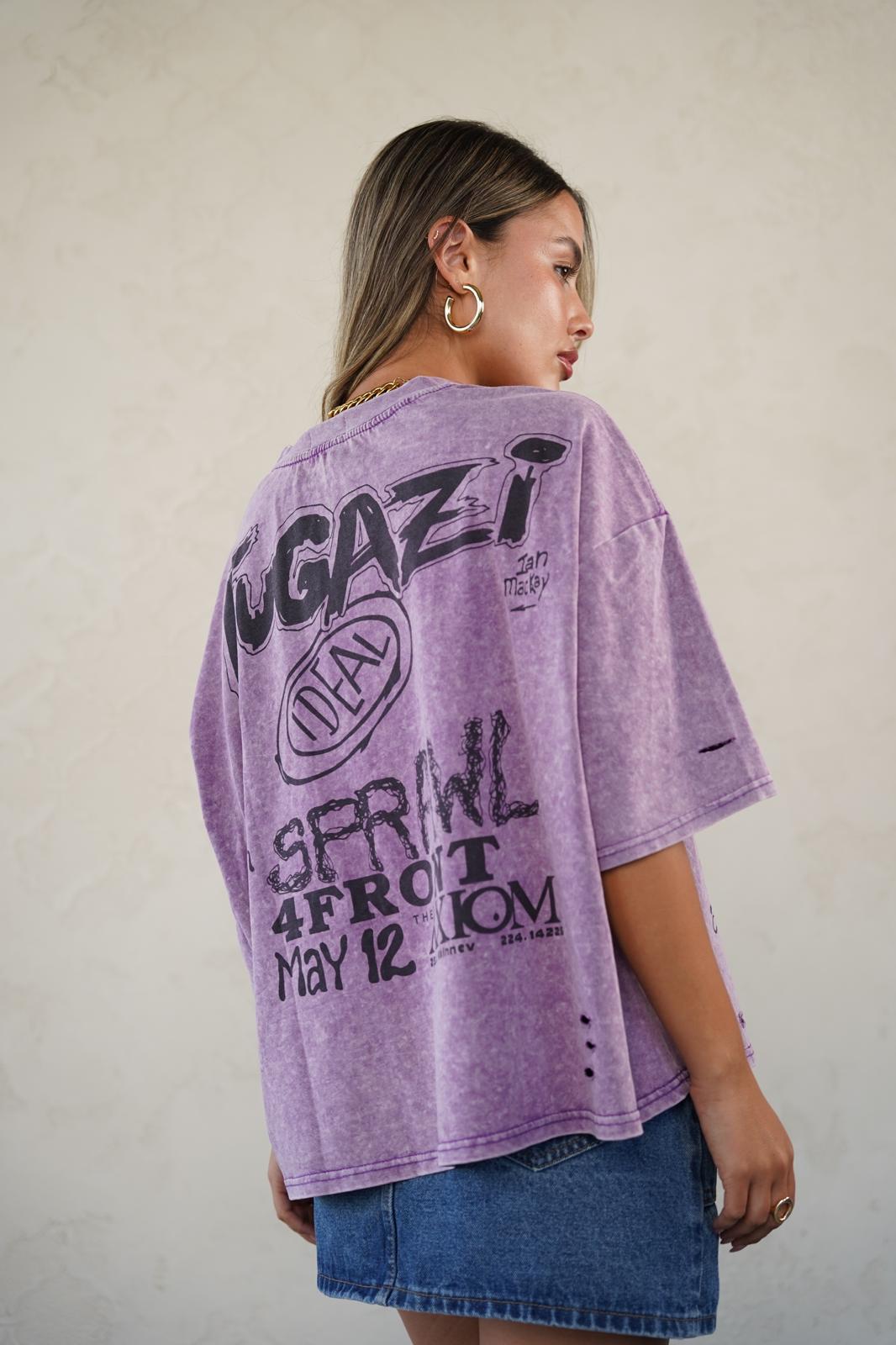 טישרט קורי סגול