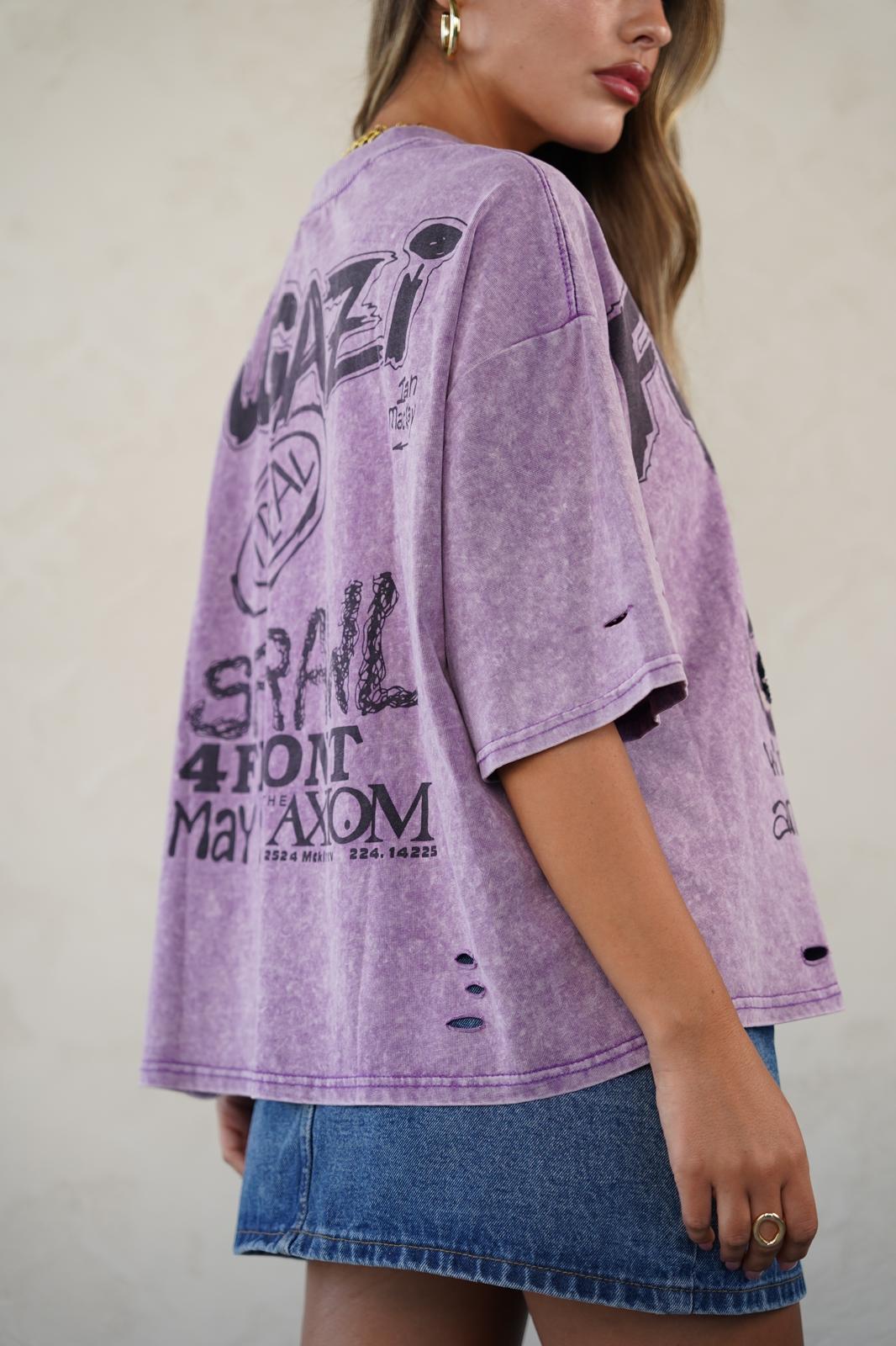 טישרט קורי סגול