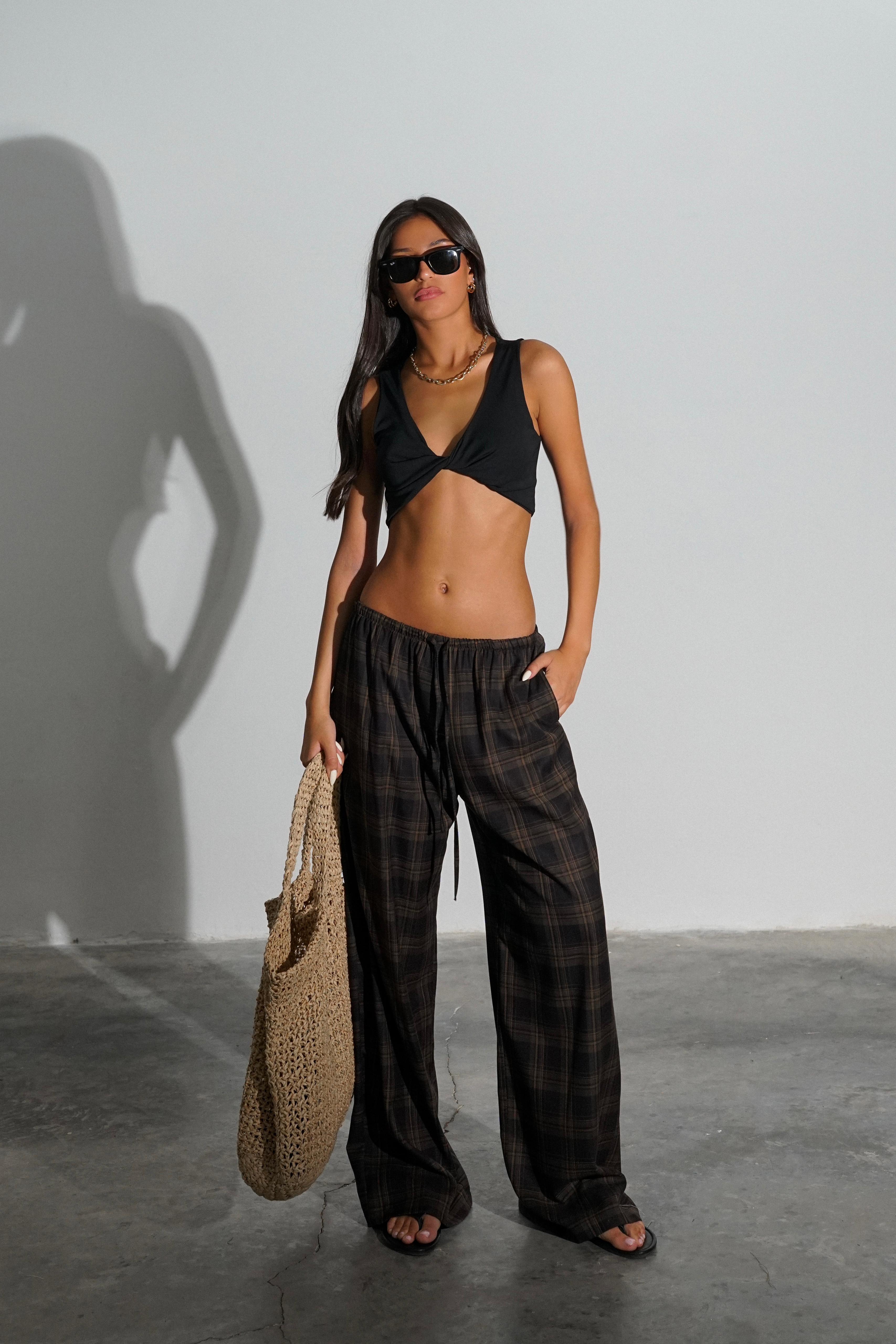 מכנס פלמרו חום