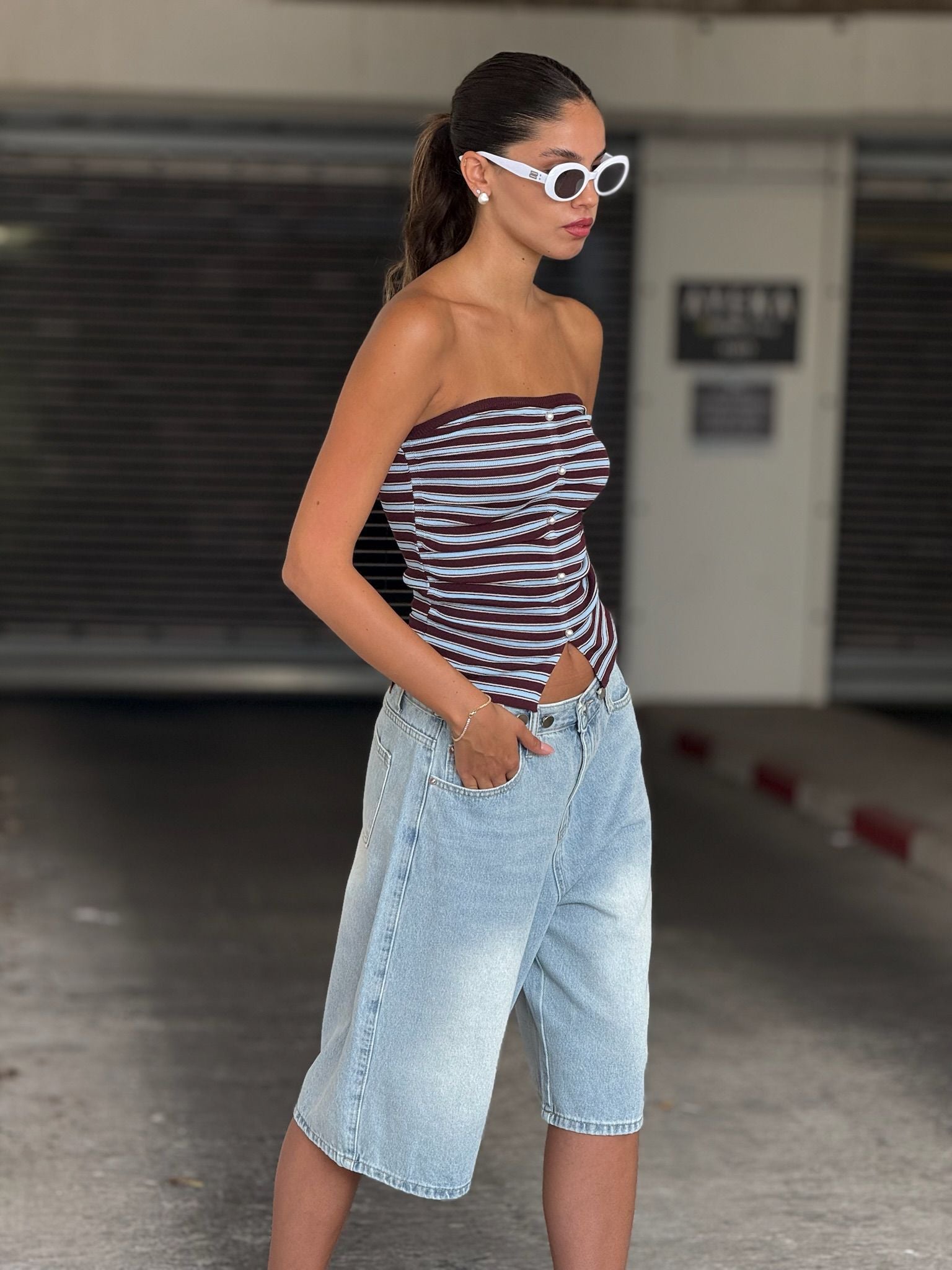 ג'ינס אליאור תכלת