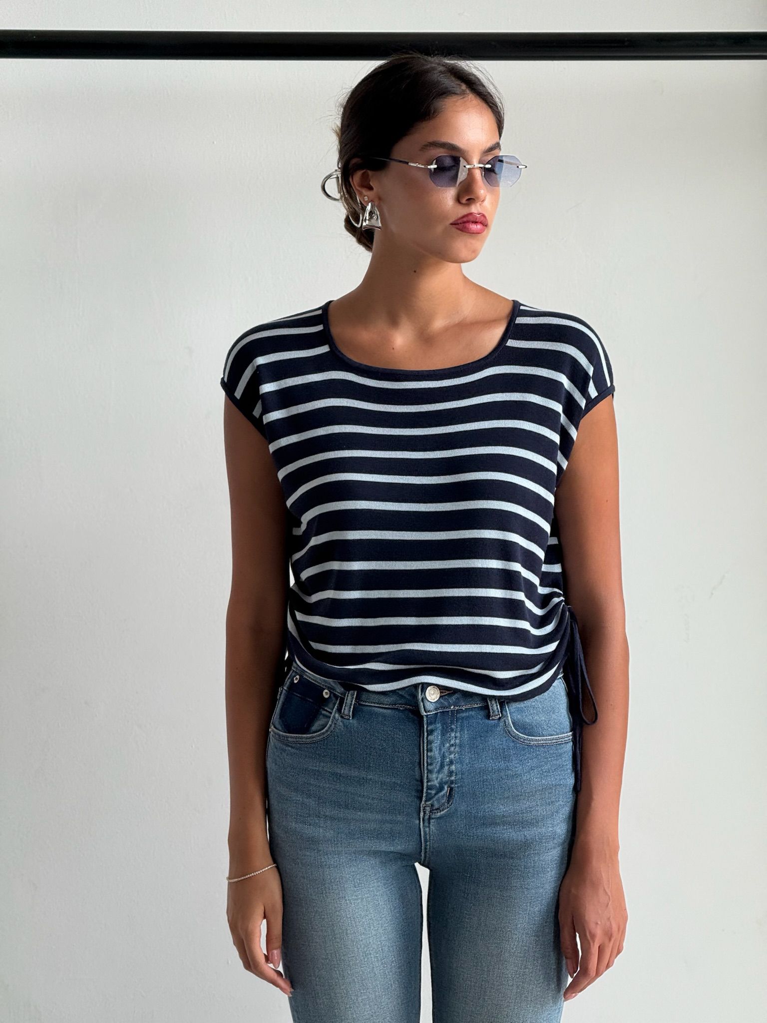 חולצת סנדי כחול