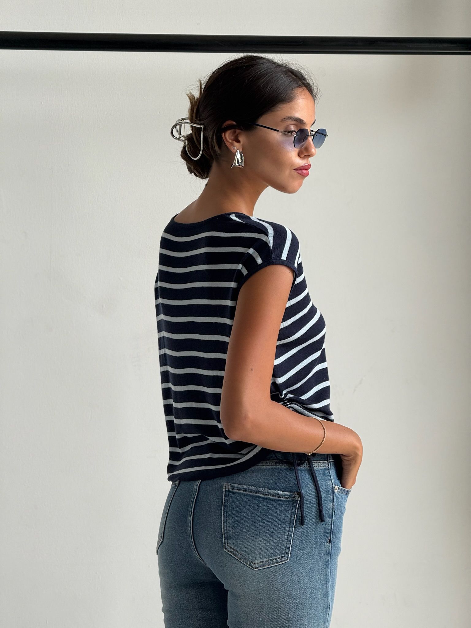 חולצת סנדי כחול