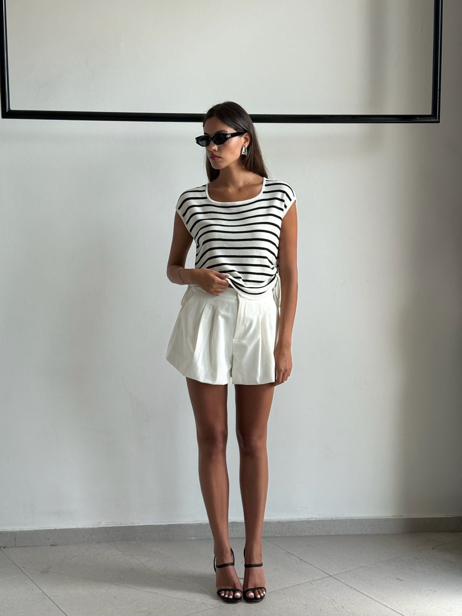 חולצת סנדי לבן