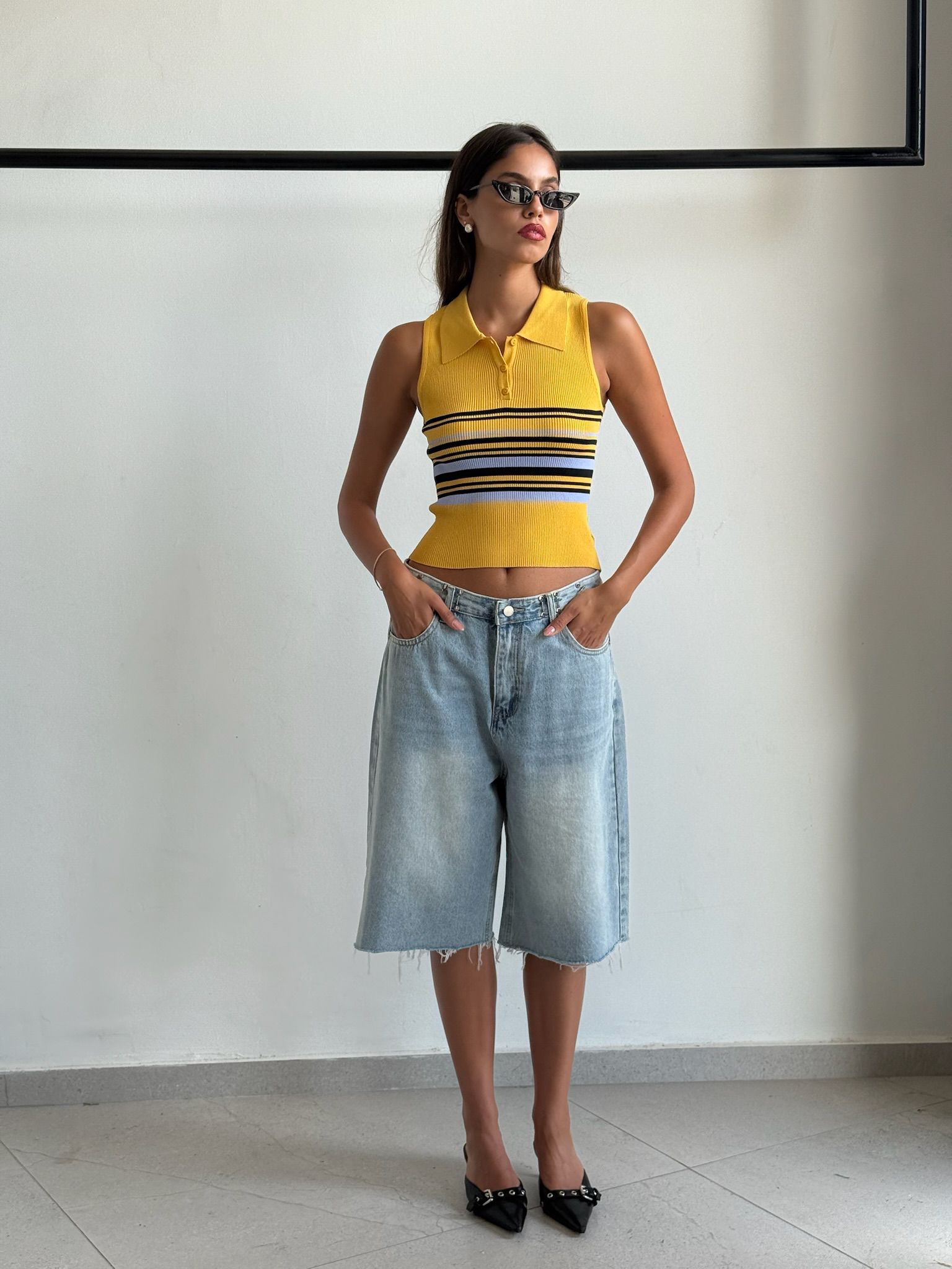 חולצת נל צהוב