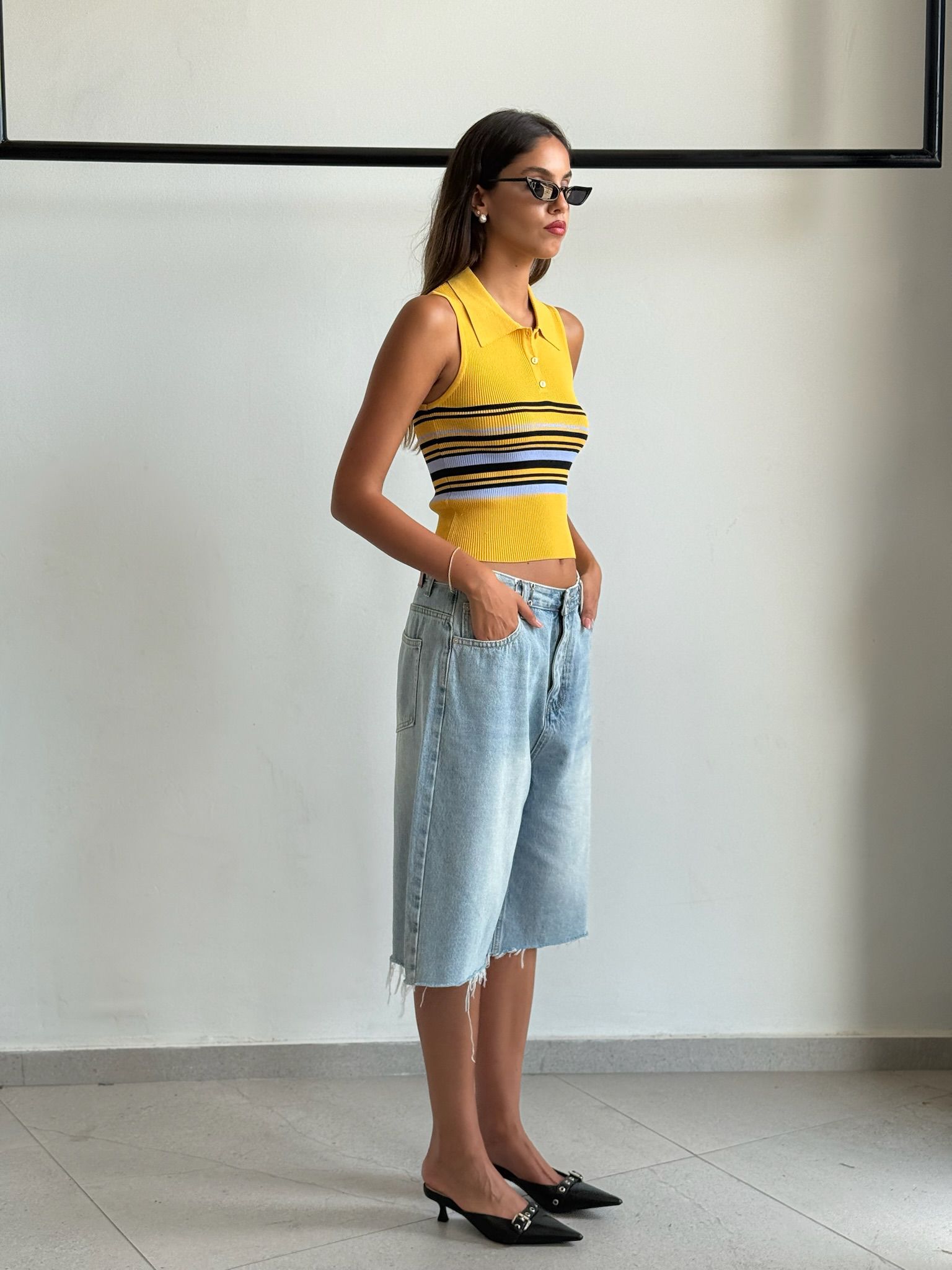 חולצת נל צהוב