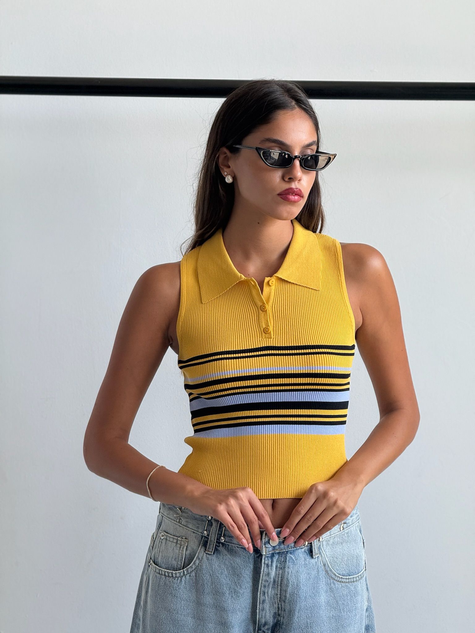 חולצת נל צהוב