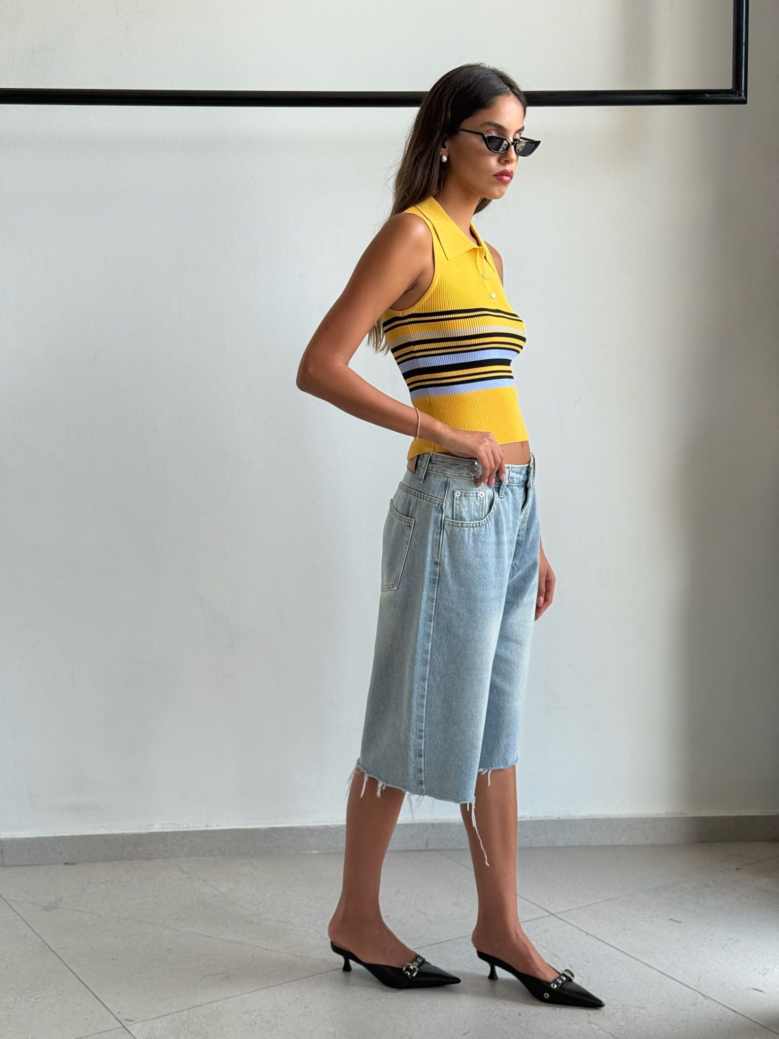 חולצת נל צהוב