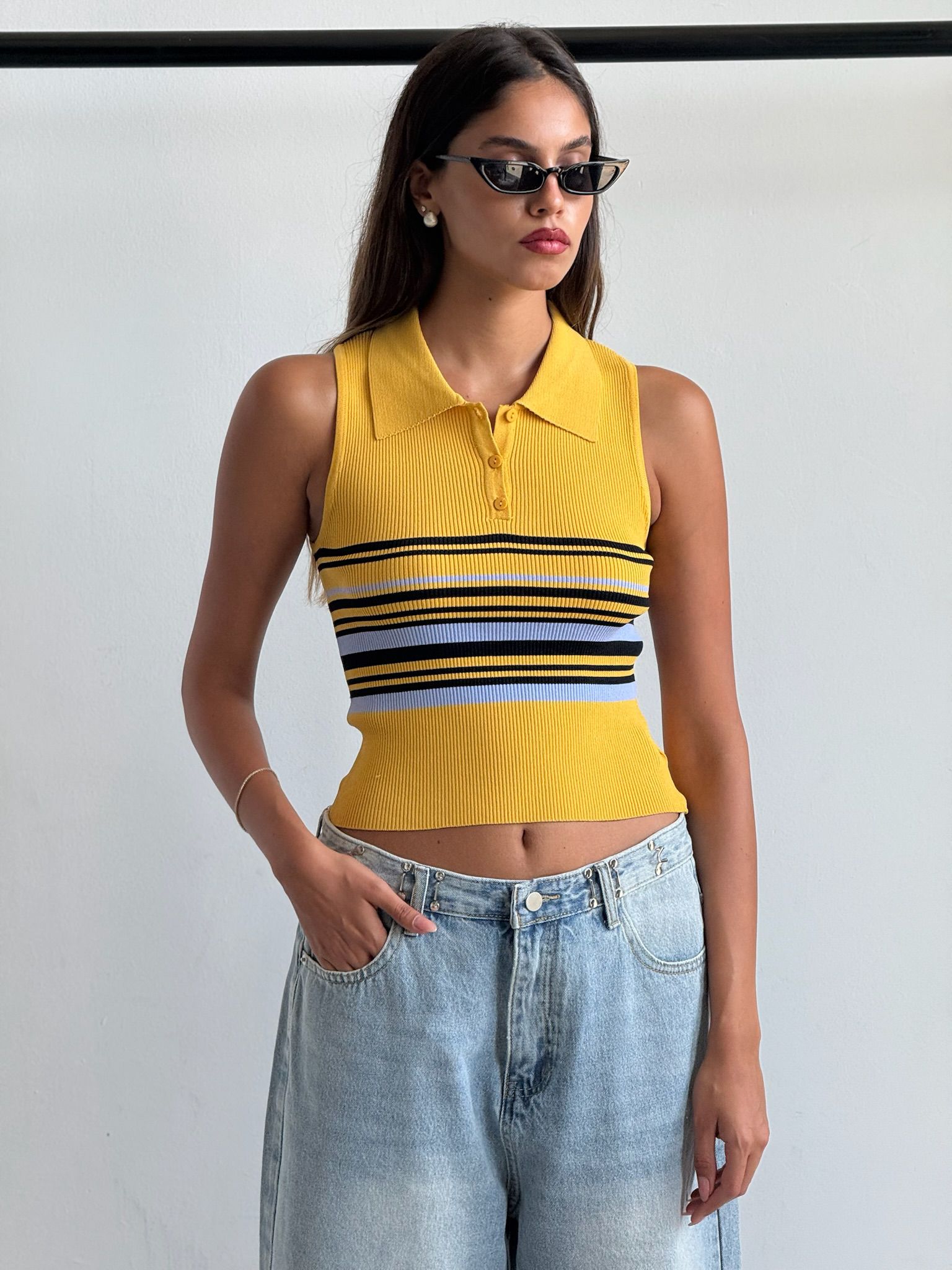 חולצת נל צהוב