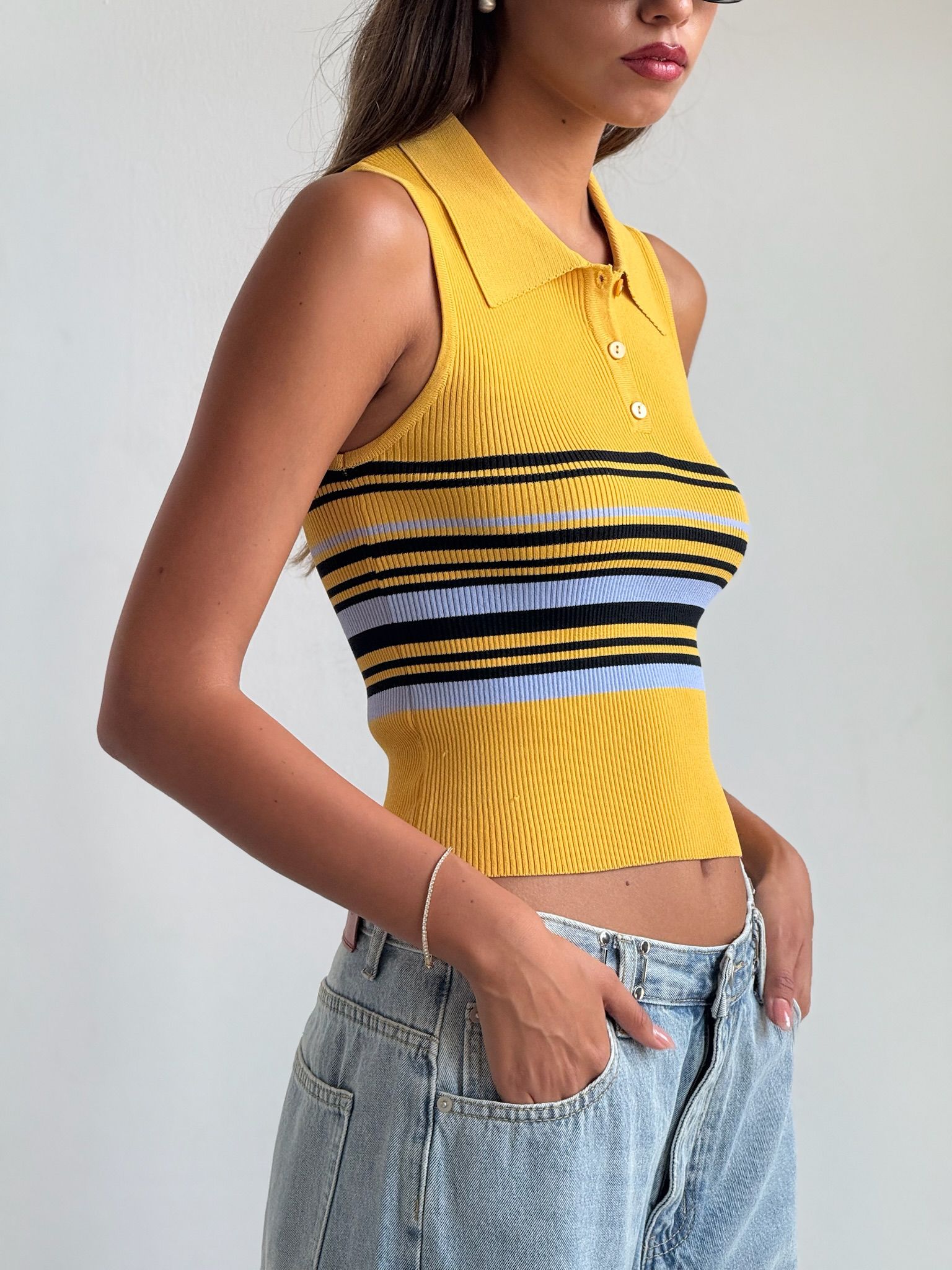 חולצת נל צהוב