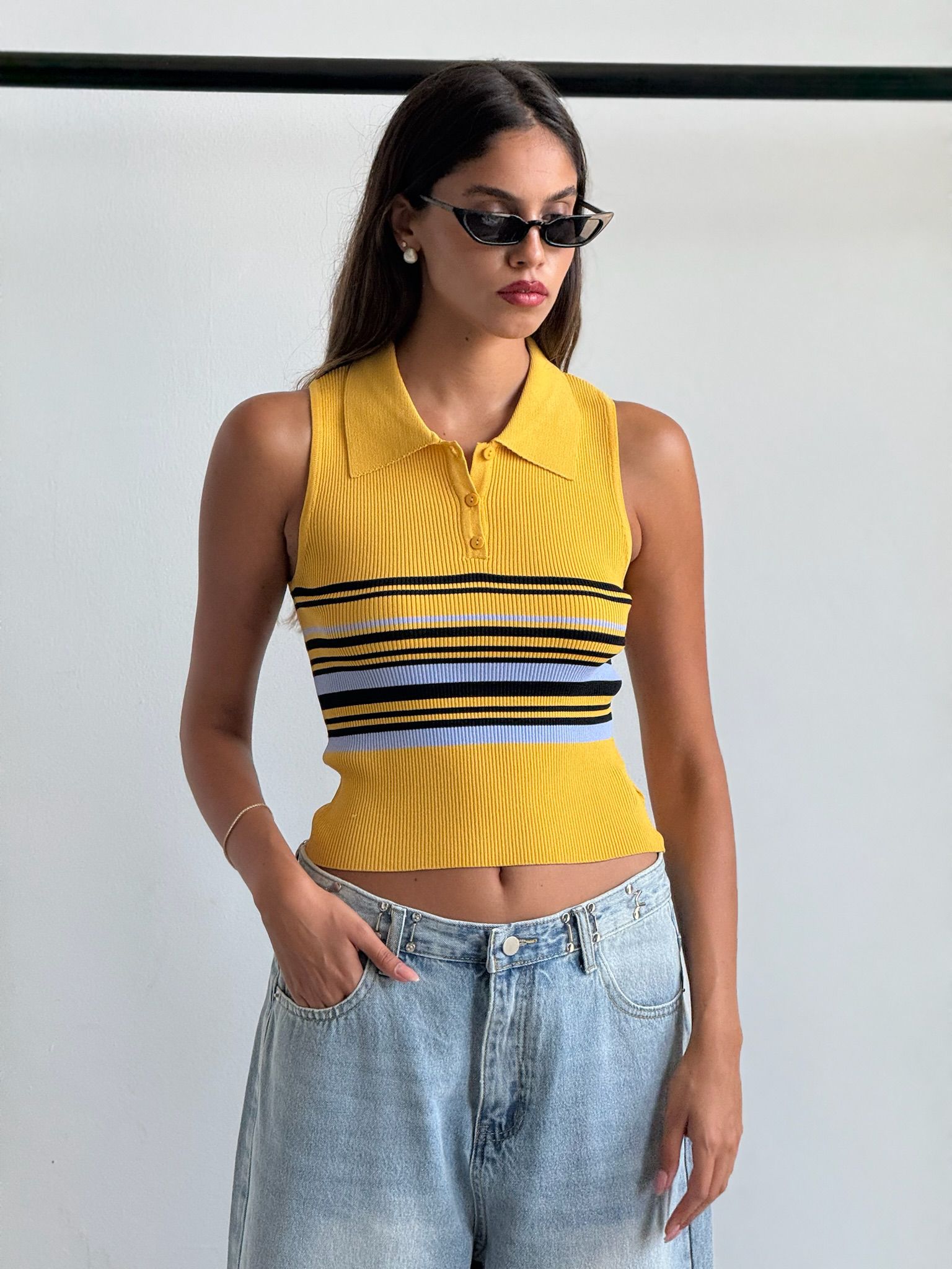 חולצת נל צהוב