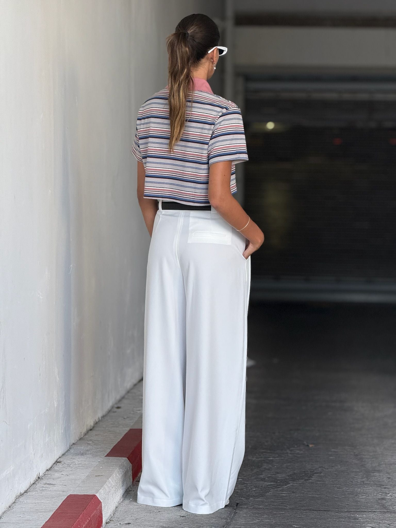 חולצת דניאל קרופ ורוד