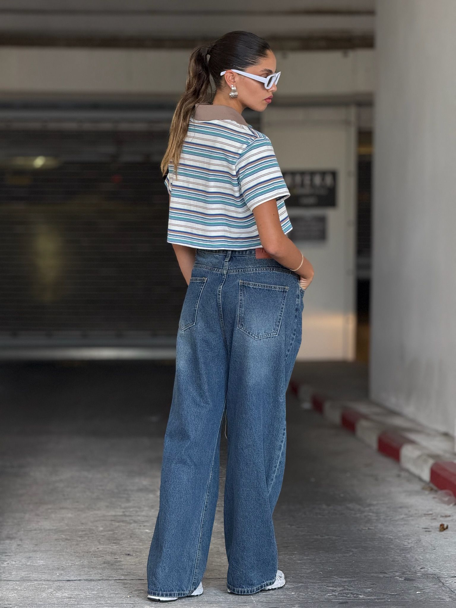 ג'ינס ליהי כחול