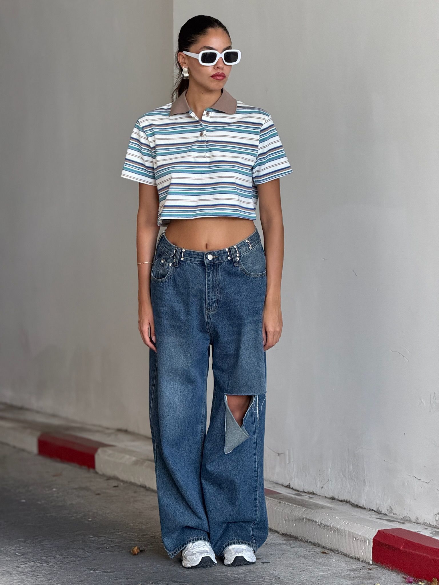 ג'ינס ליהי כחול