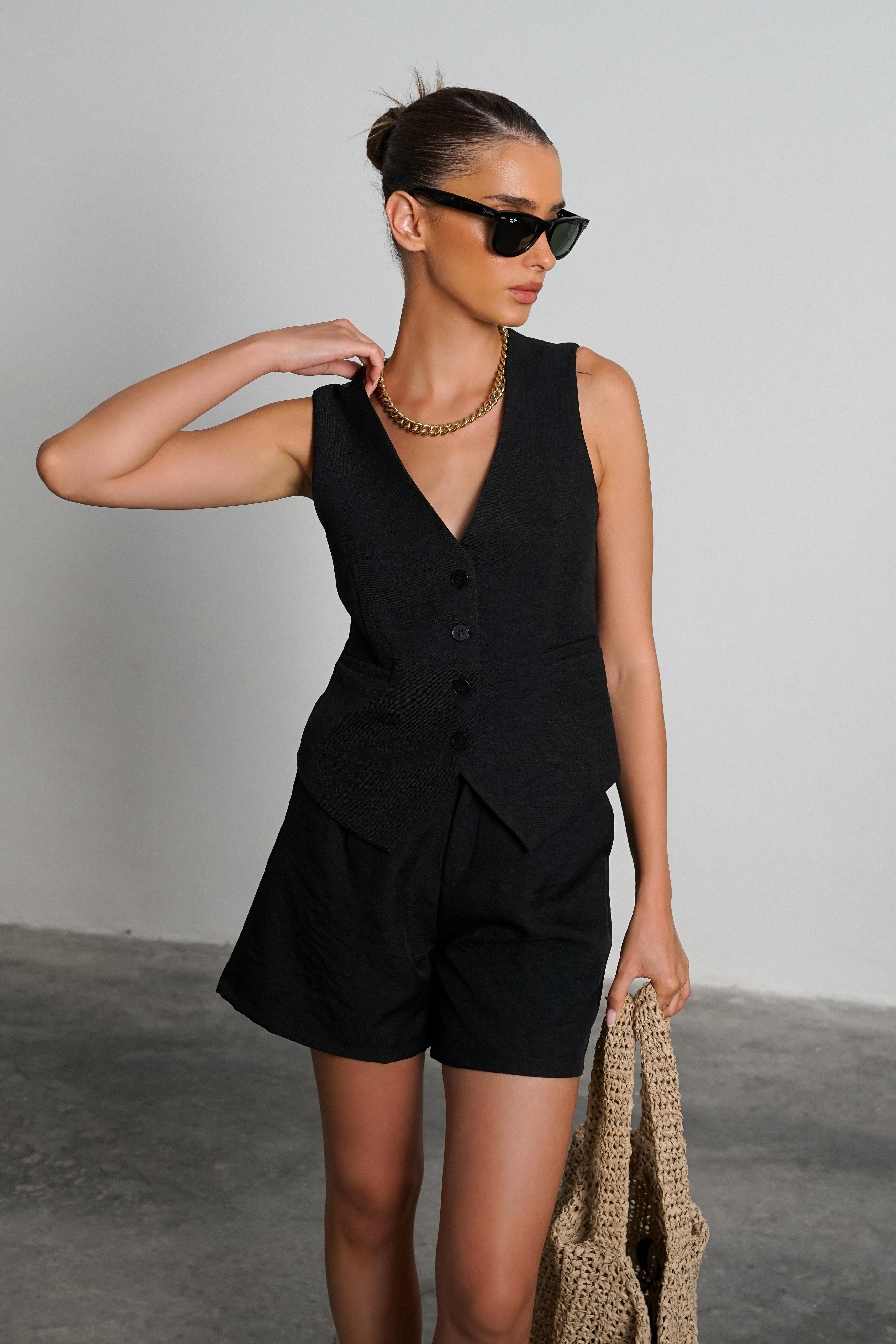 חליפת דונה שחור