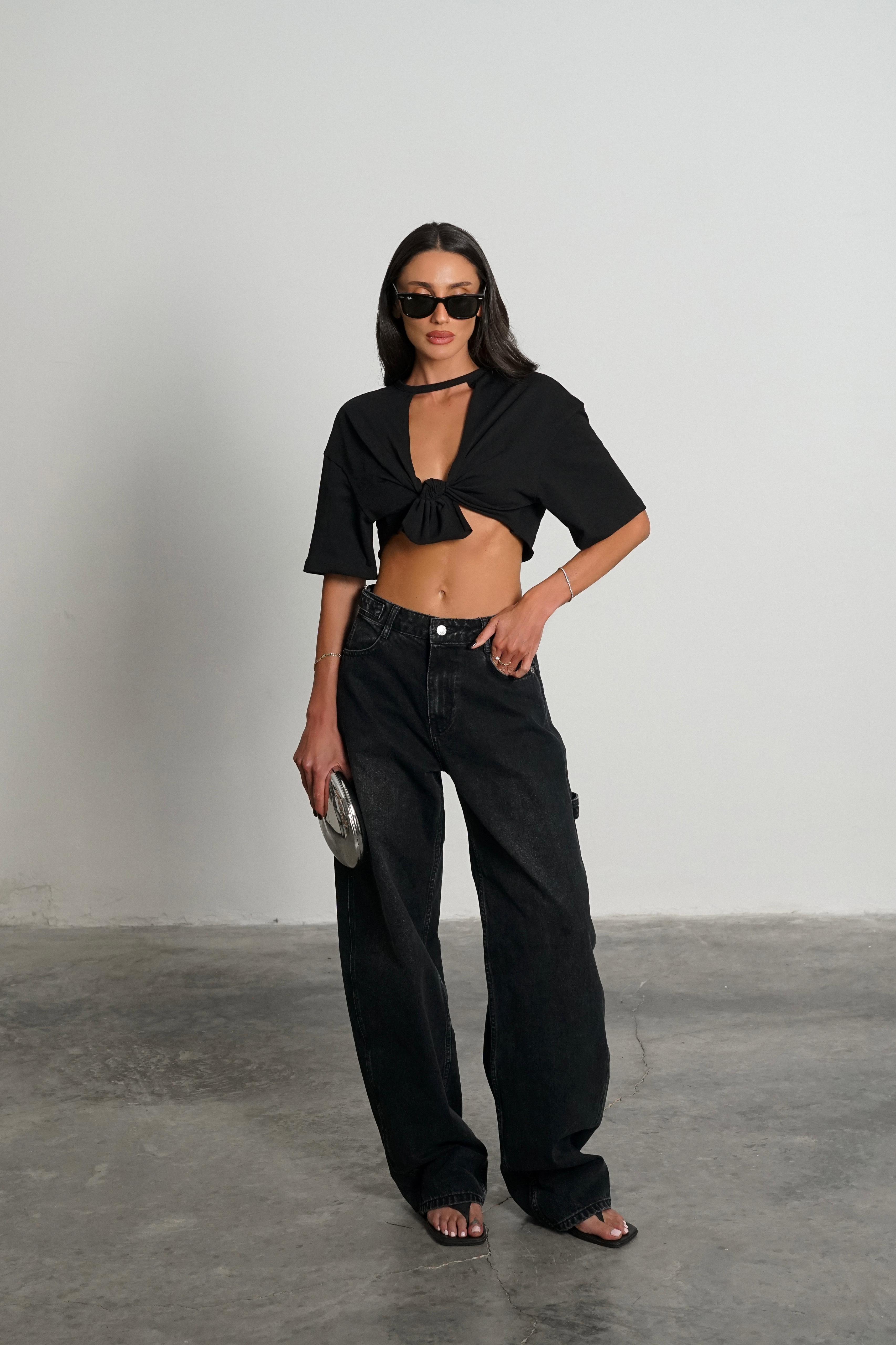 חולצת ריאל שחור