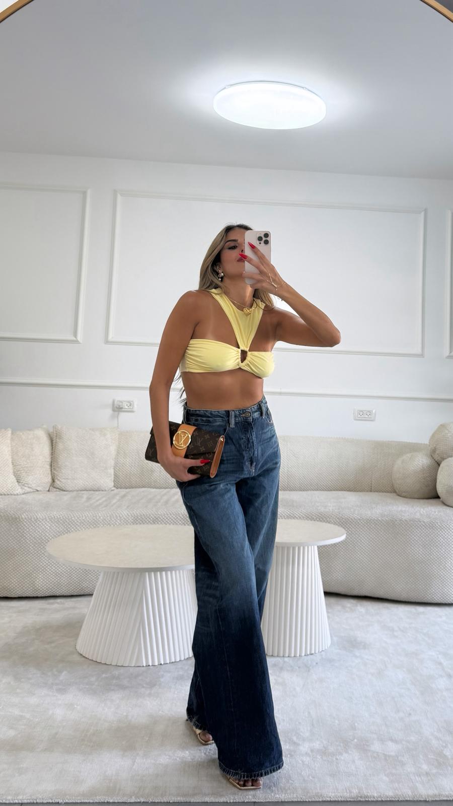 טופ לסלי צהוב