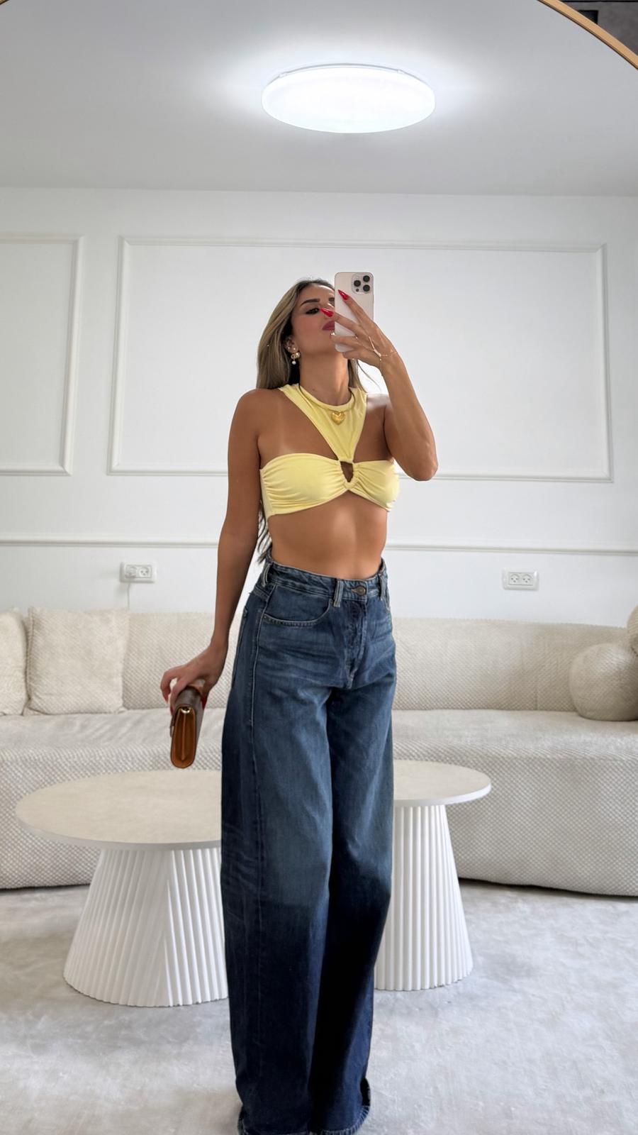 טופ לסלי צהוב