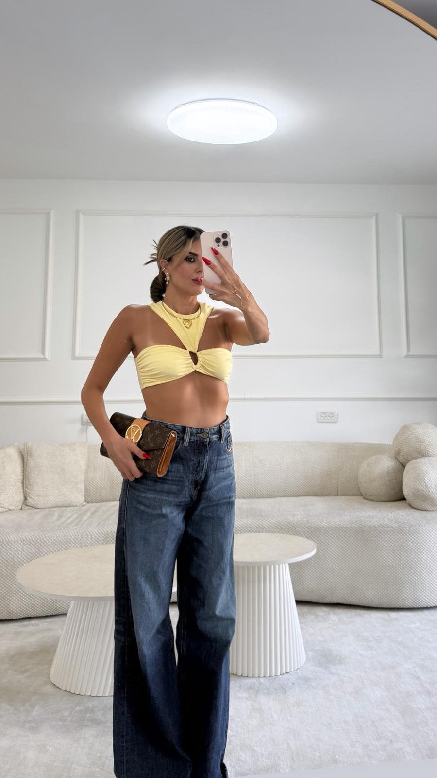 טופ לסלי צהוב