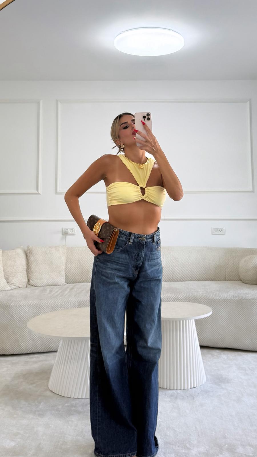 טופ לסלי צהוב