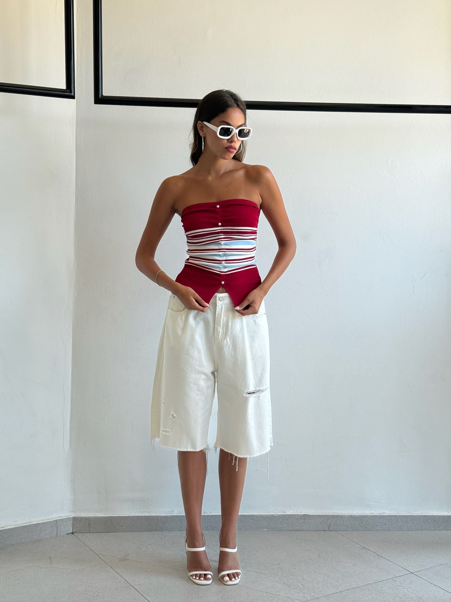 סטרפלס קנדל אדום