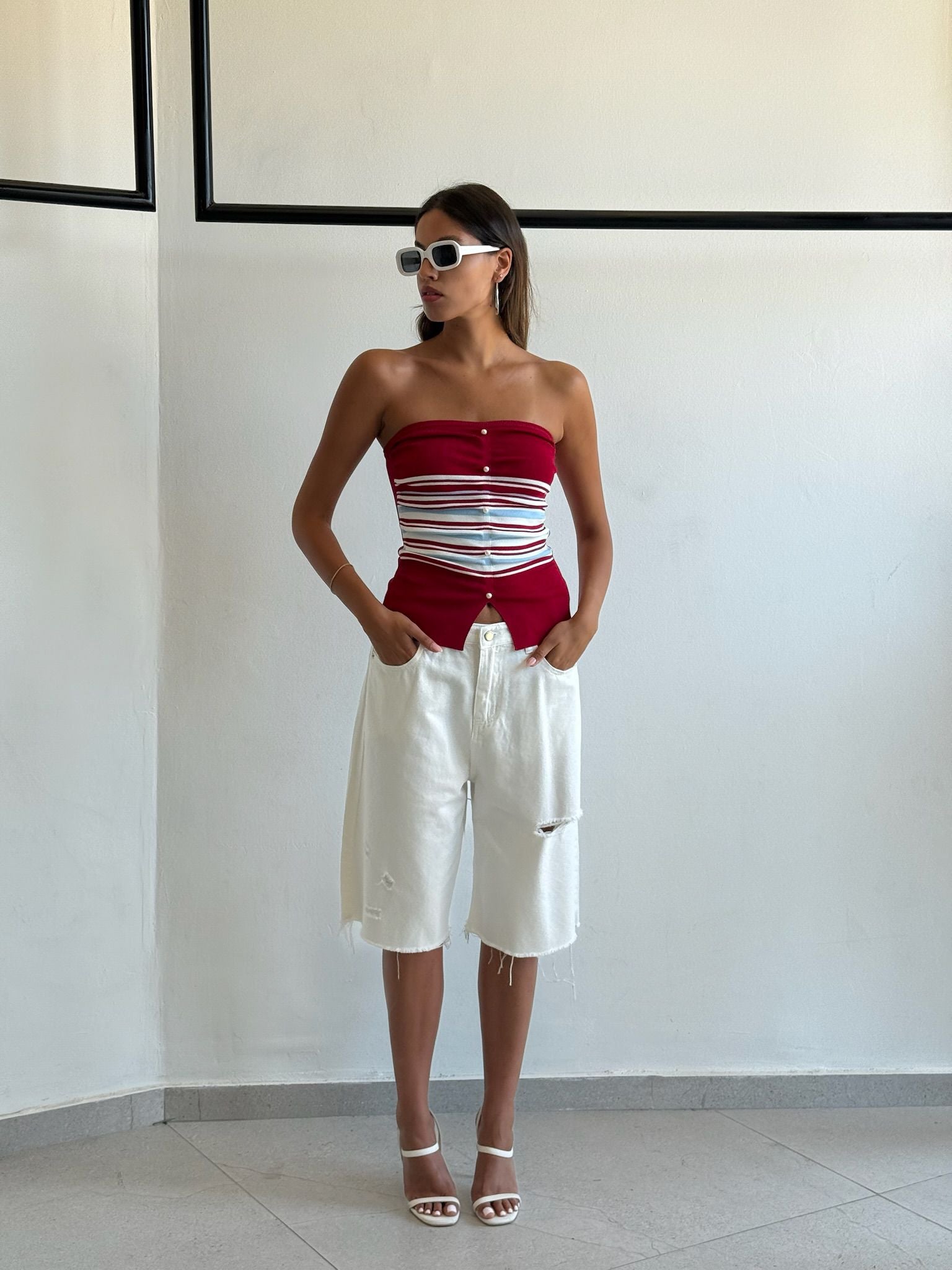 סטרפלס קנדל אדום