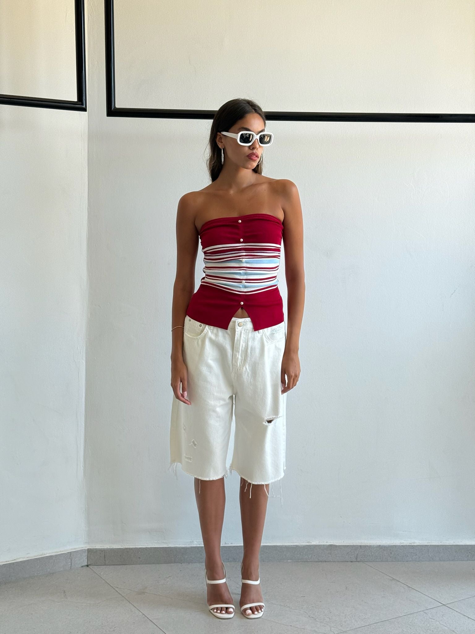 סטרפלס קנדל אדום