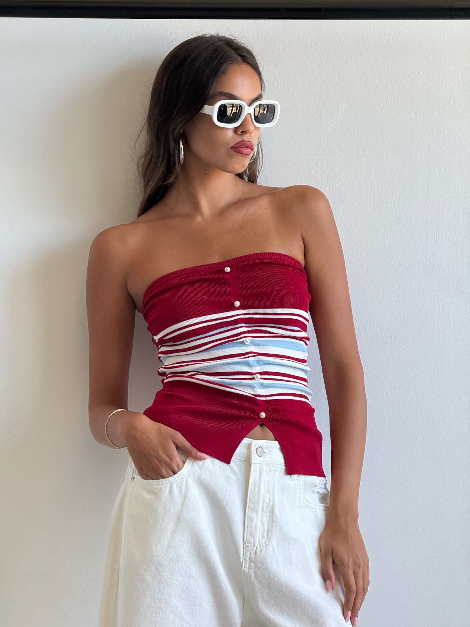 סטרפלס קנדל אדום