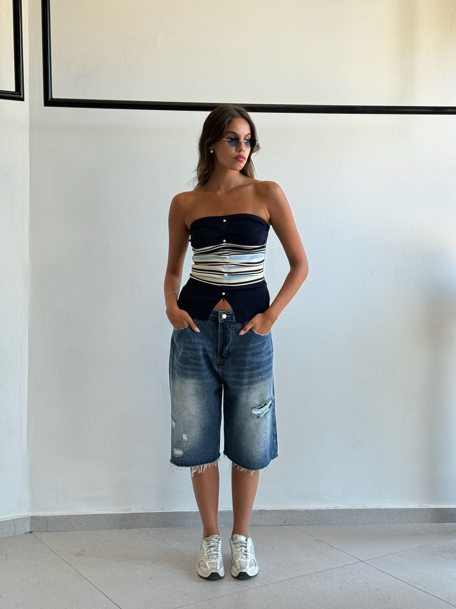 סטרפלס קנדל כחול