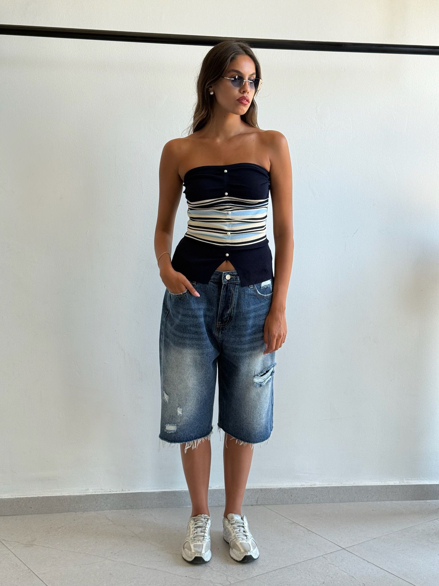 סטרפלס קנדל כחול