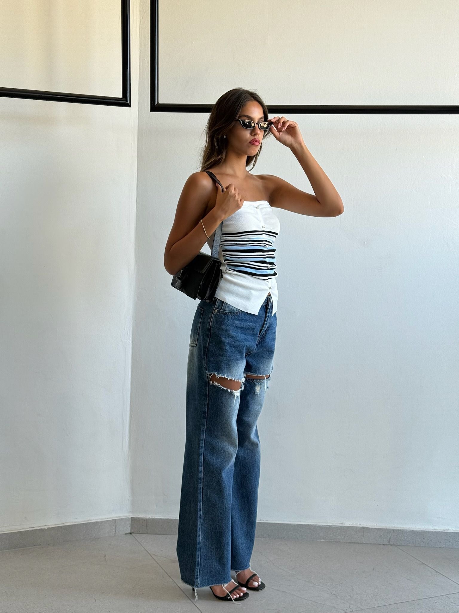 סטרפלס קנדל לבן