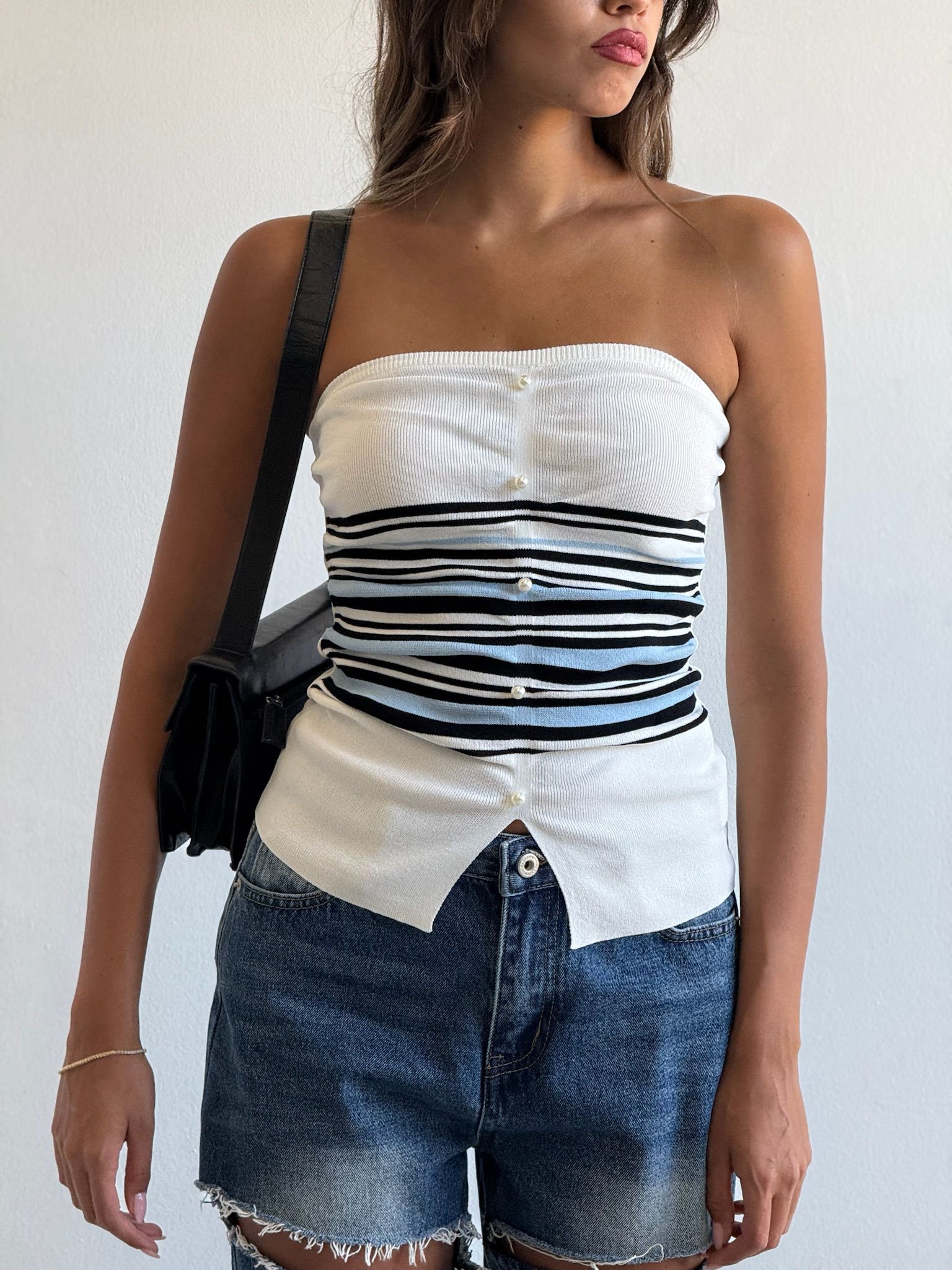 סטרפלס קנדל לבן