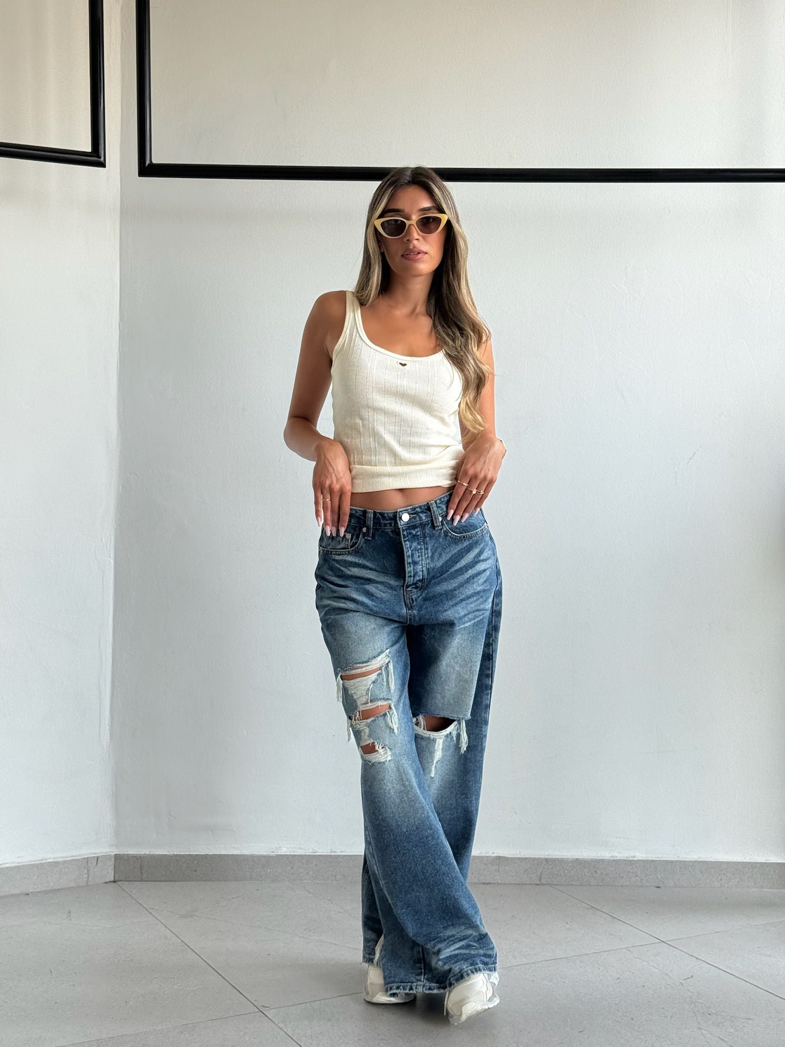 גופיית אלבי צהוב בננה