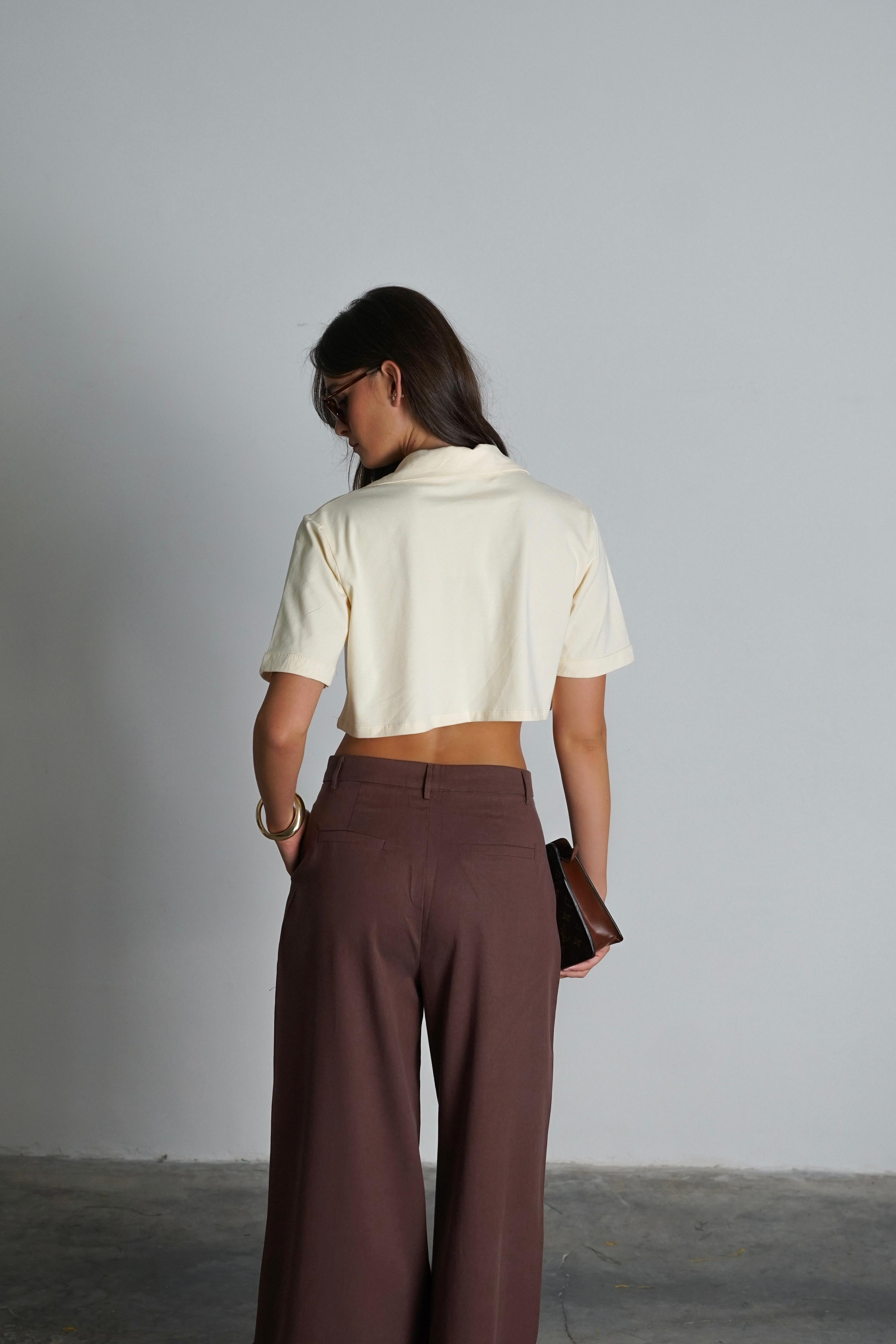 חולצת ליקה חמאה