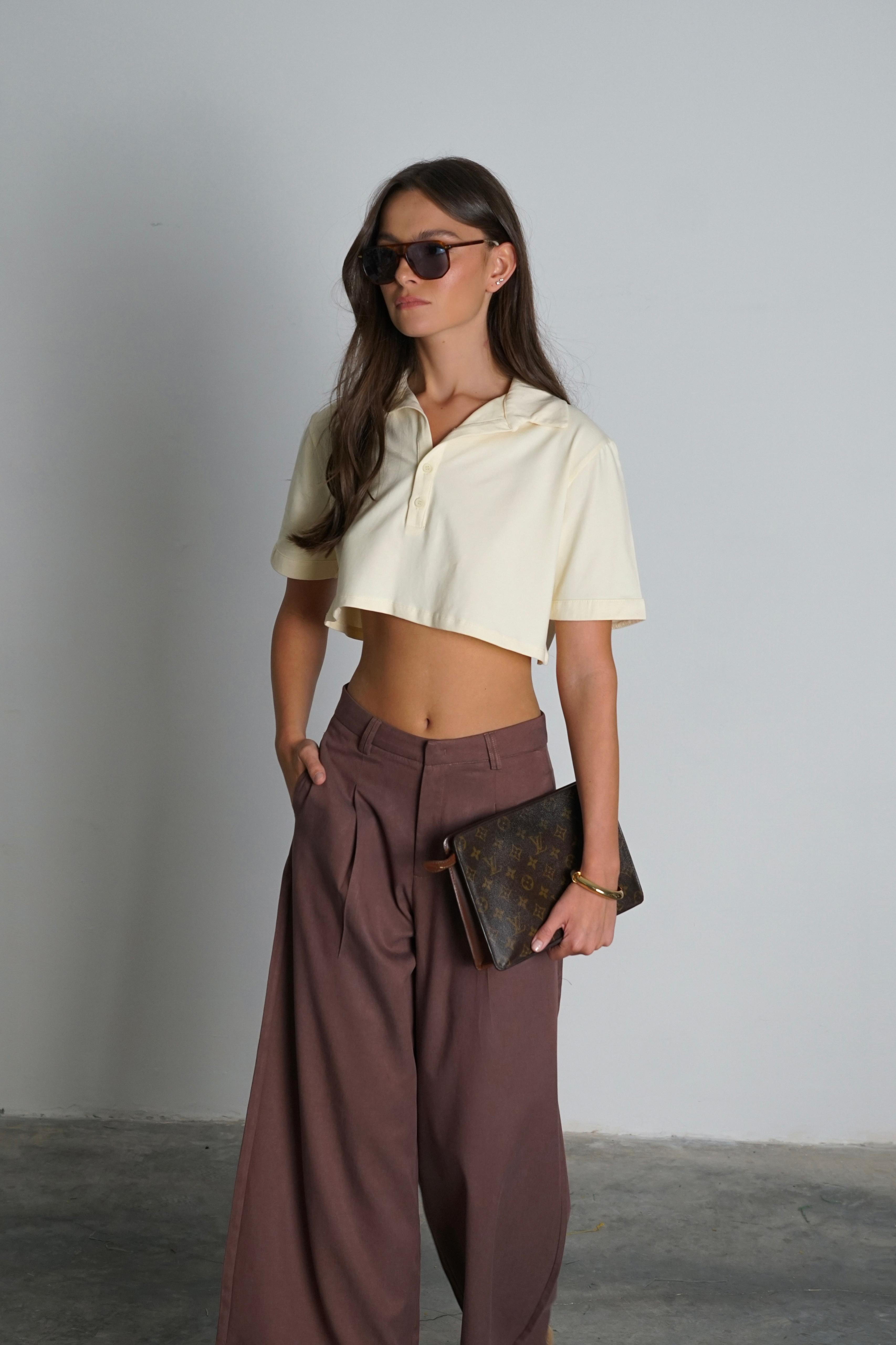 חולצת ליקה חמאה