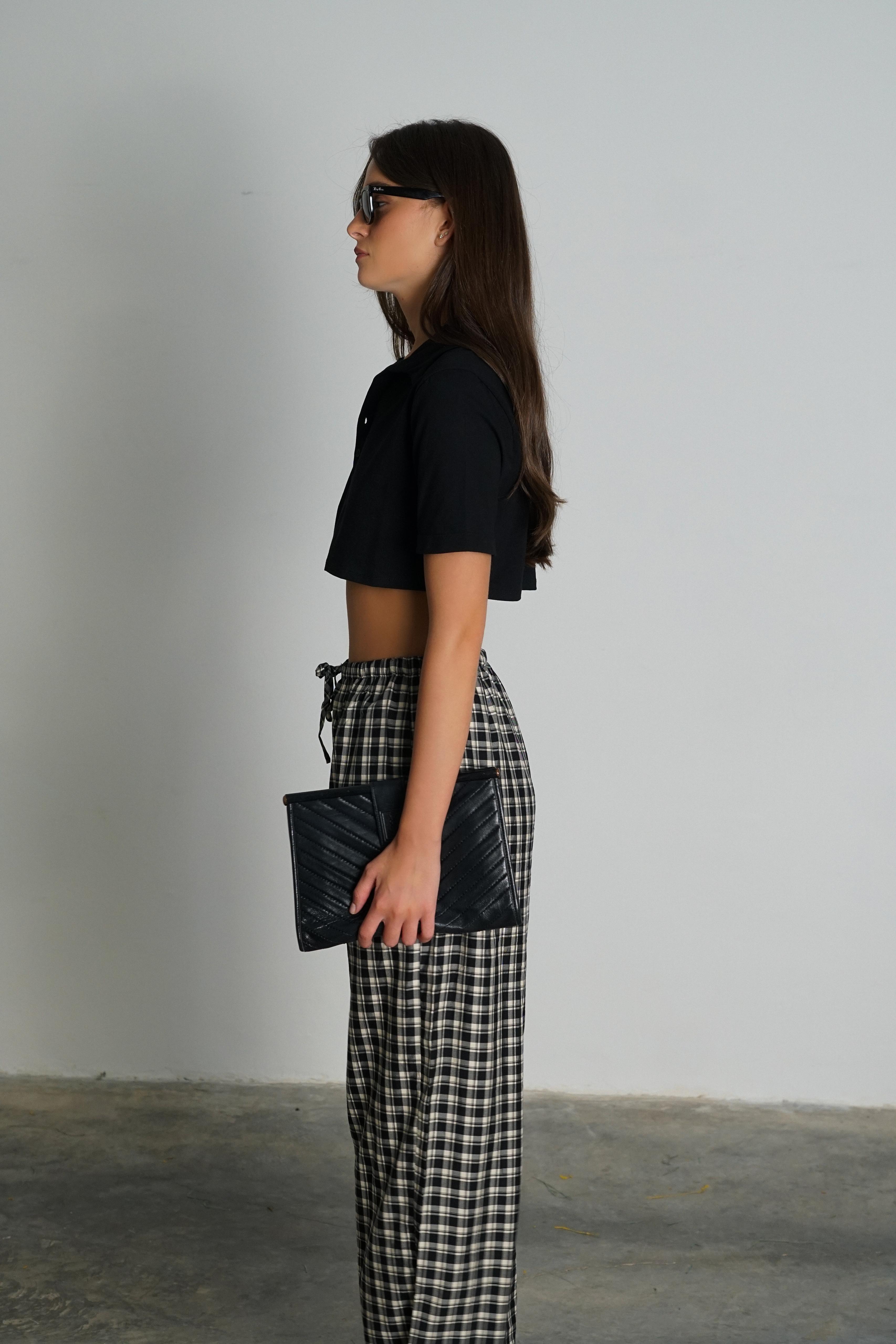 חולצת ליקה שחור