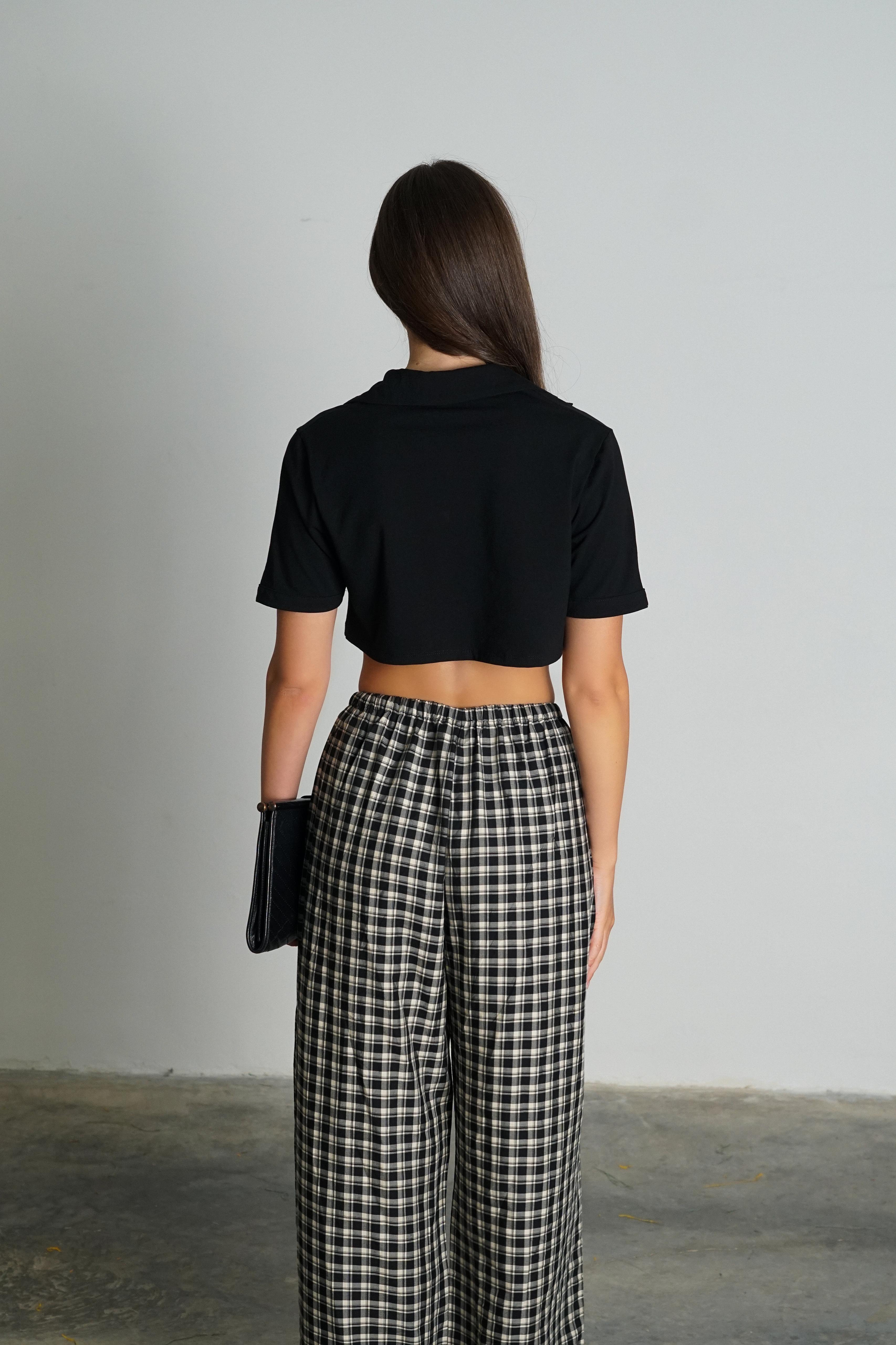 חולצת ליקה שחור