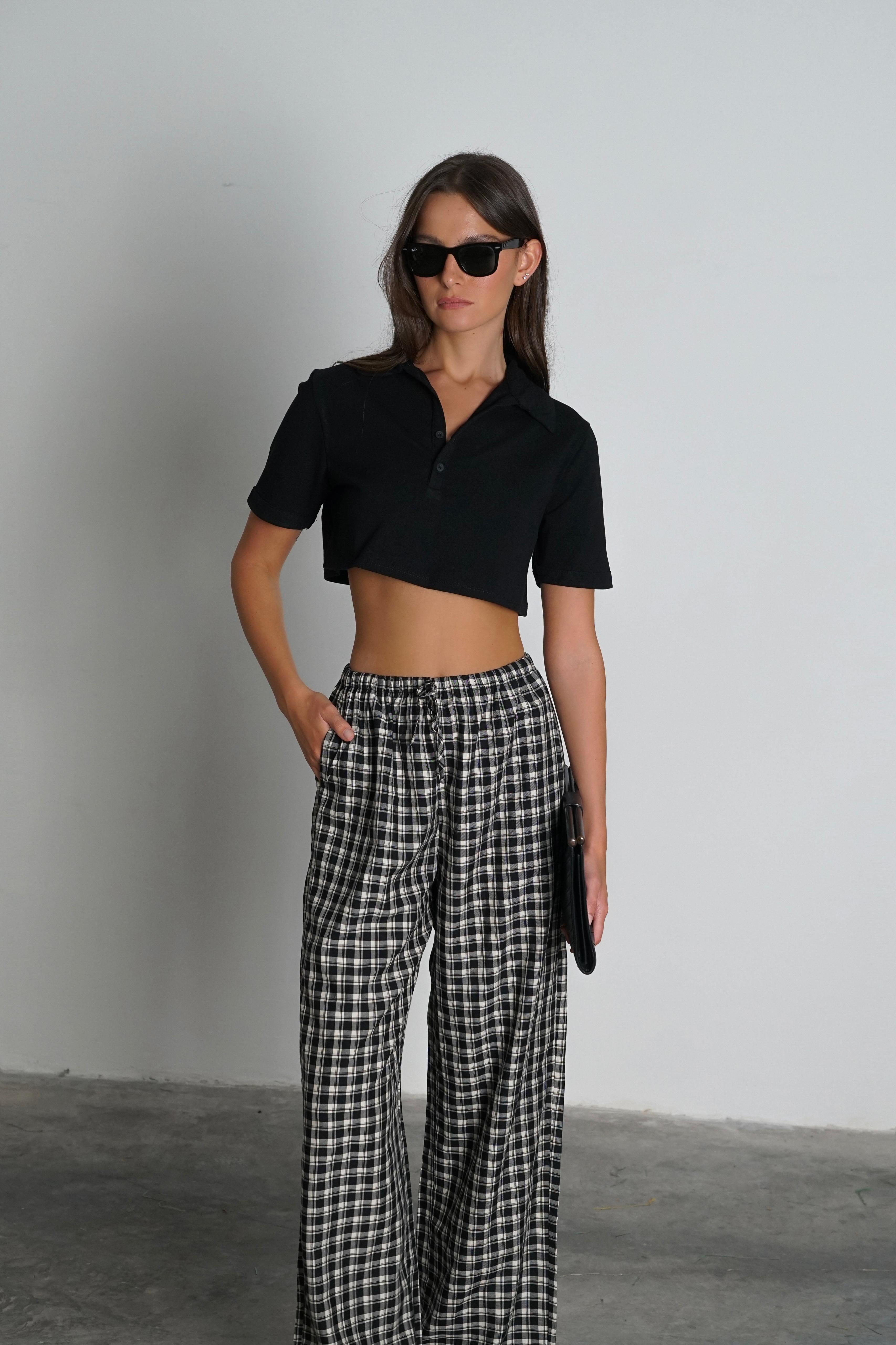 חולצת ליקה שחור