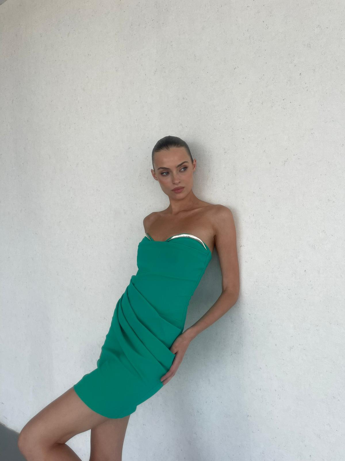 שמלת נאיה ירוק