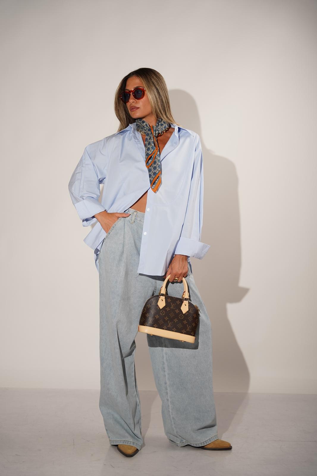 חולצת קלוד תכלת