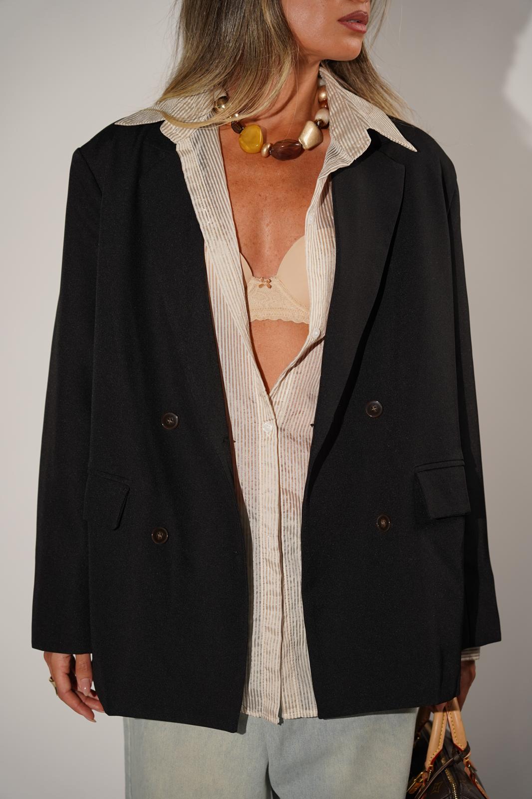 ג'קט מדלן שחור